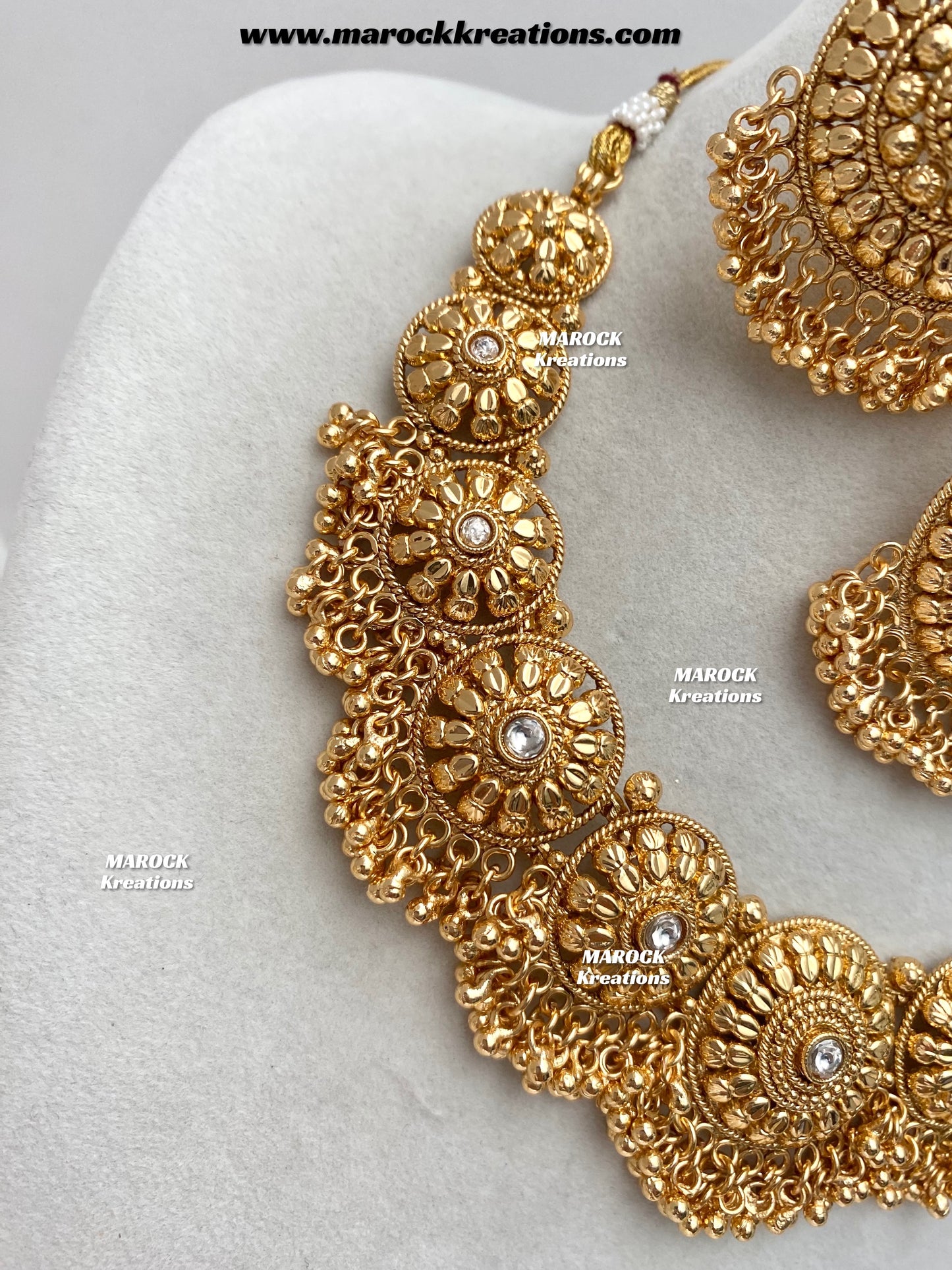 Roxana Premium Quality Gold Plated necklace set