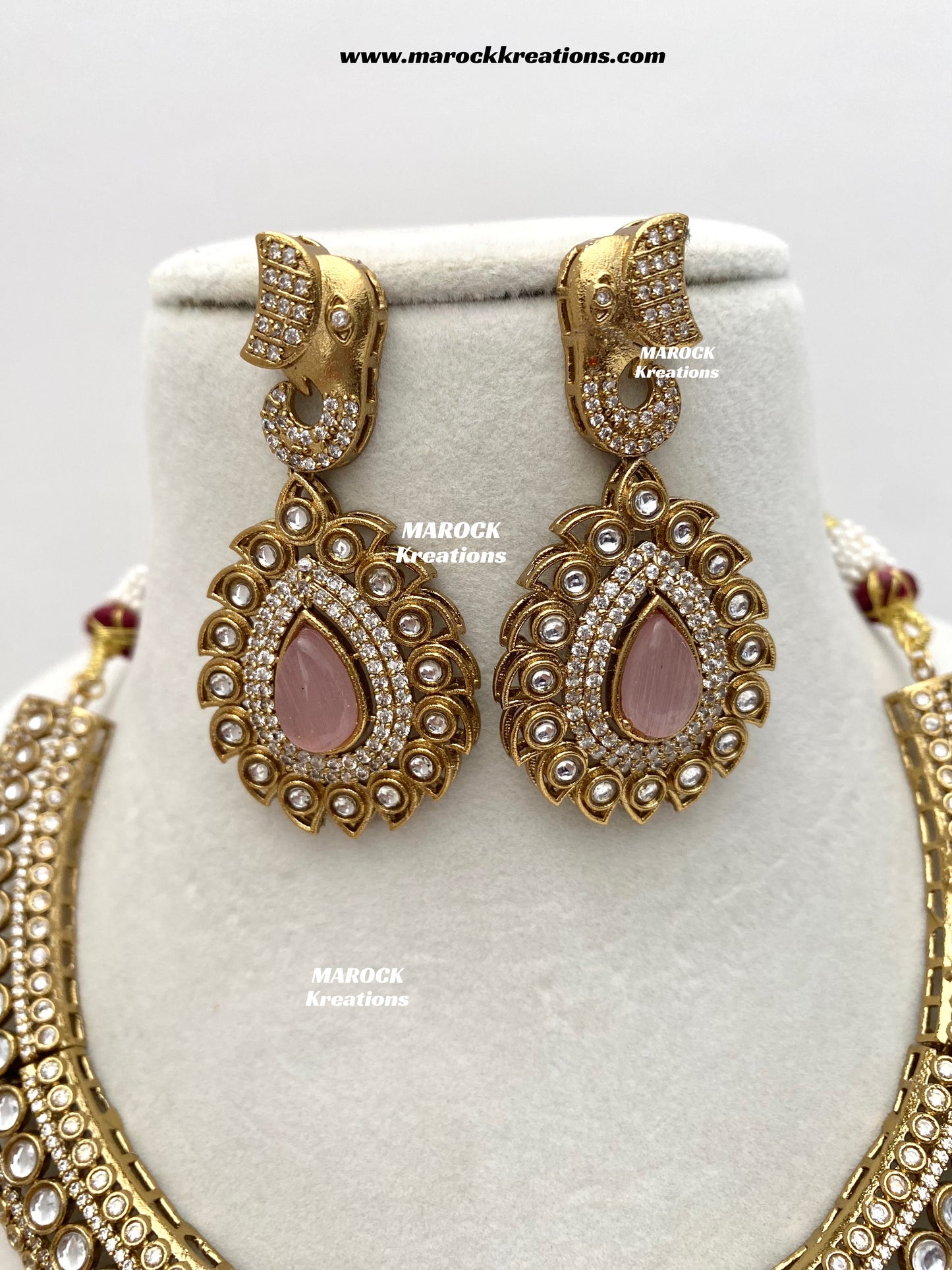 Eshita Sabyasachi inspired Premium Quality Moissanite Kundan Statement Necklace set