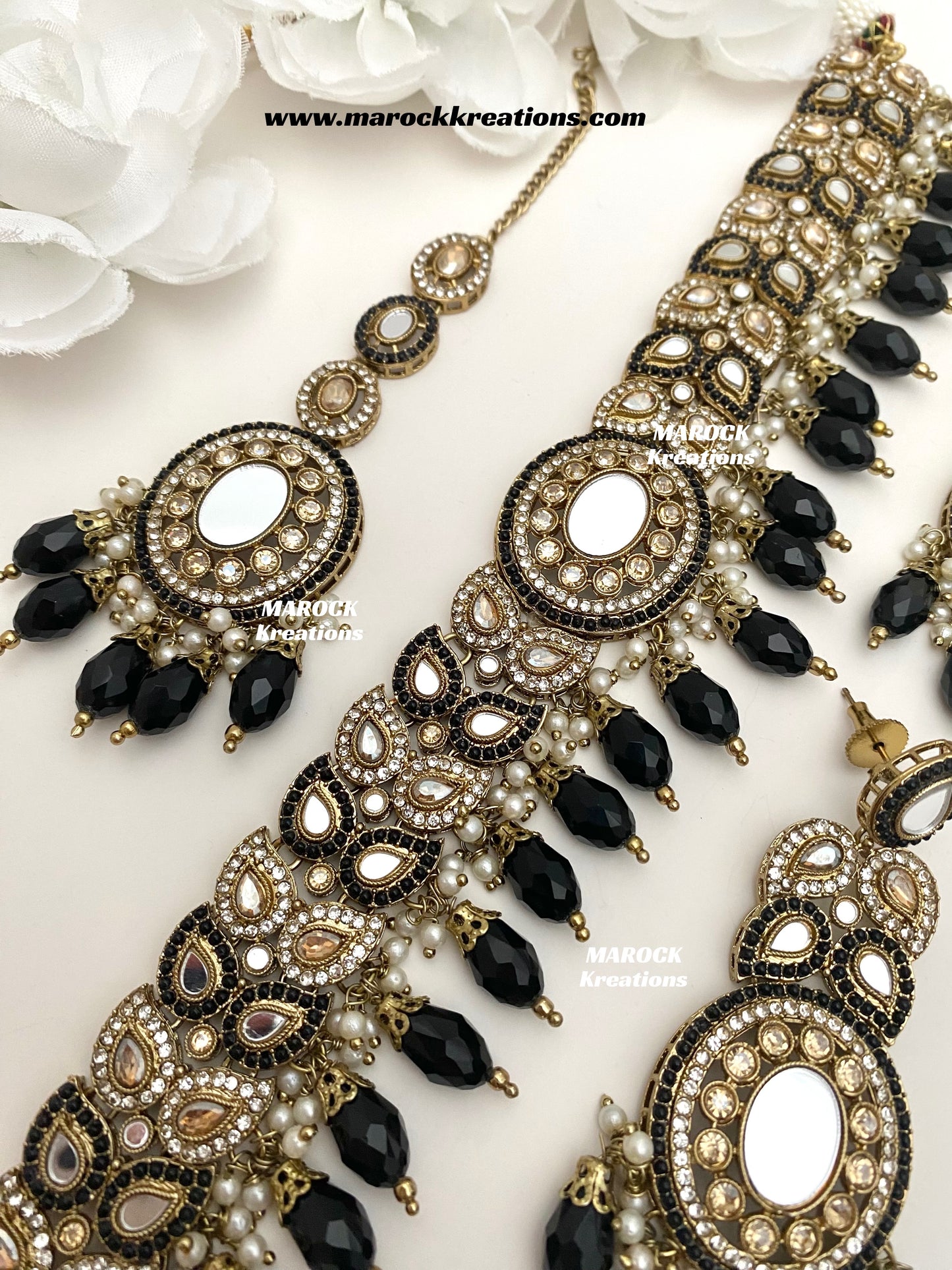 Resmin Premium Quality Mirror Choker set