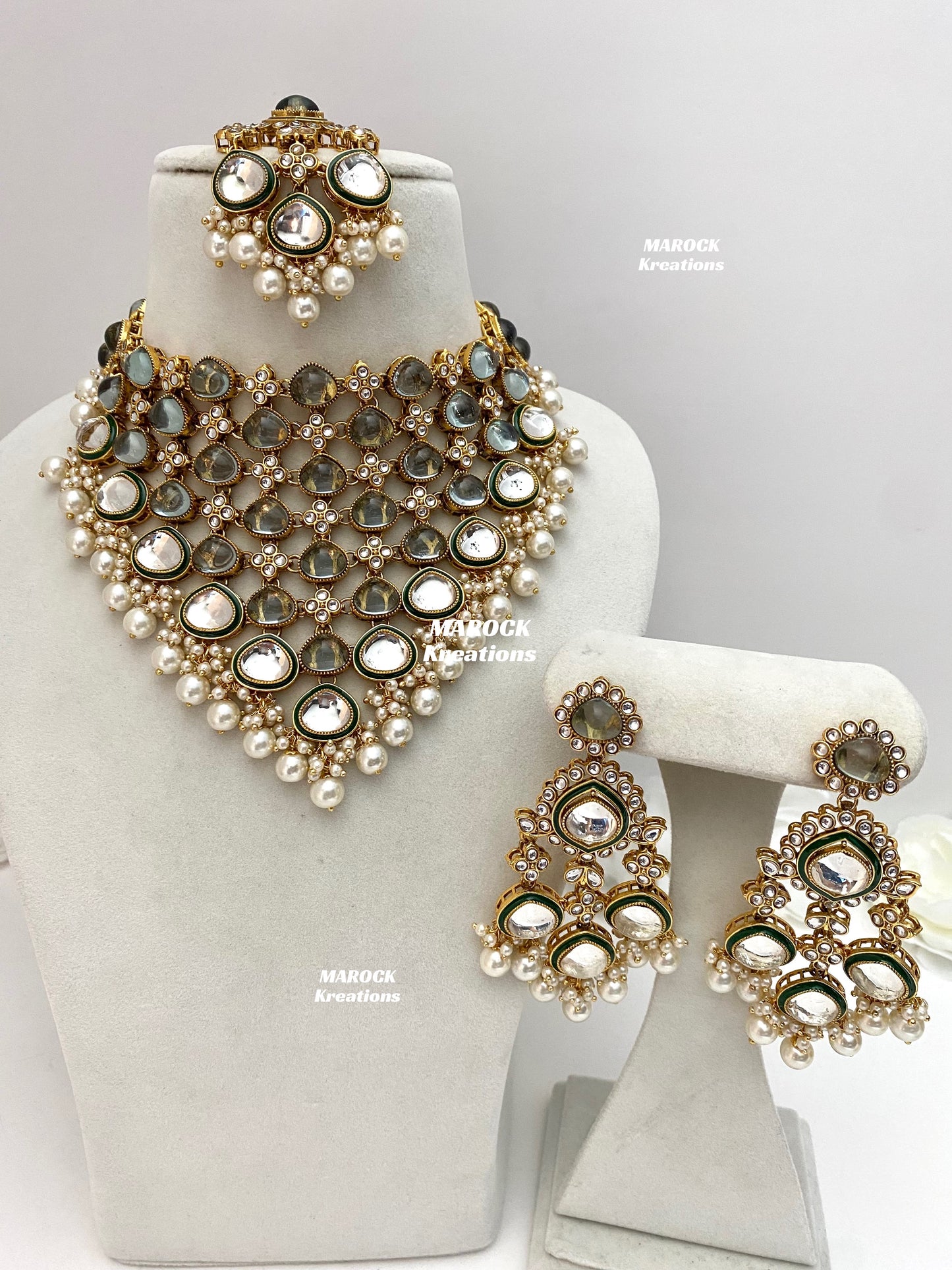 Connie Premium Quality Statement Kundan Necklace/Bridal set