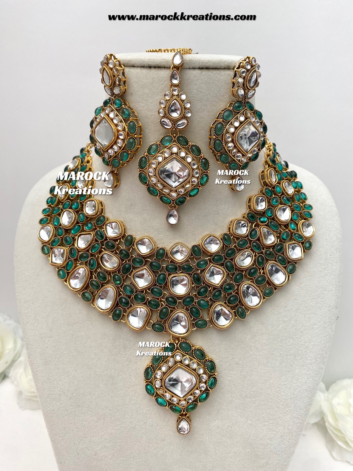 Roksana Sabyasachi inspired Premium Quality Kundan Statement Necklace set