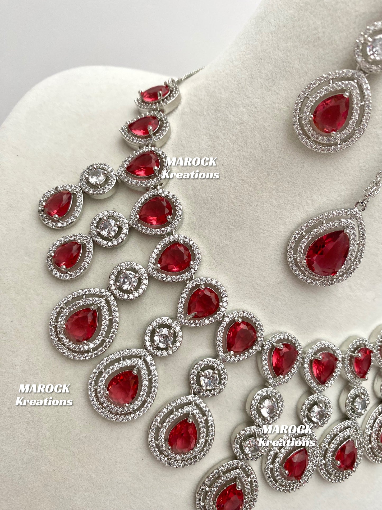 Soha American Diamond Necklace set