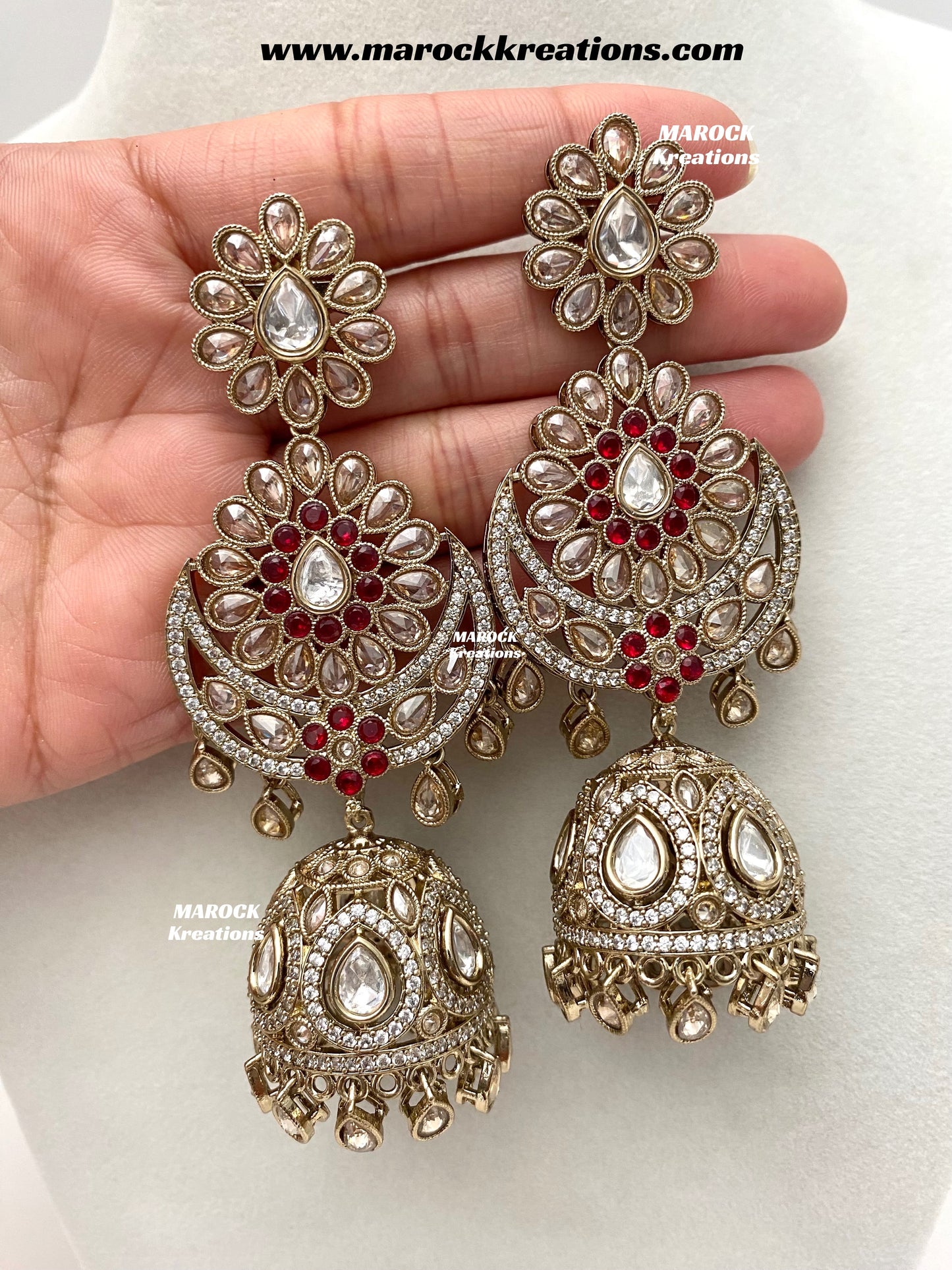 Premium Quality Moissanite Kundan Bridal set/bridal jewelry