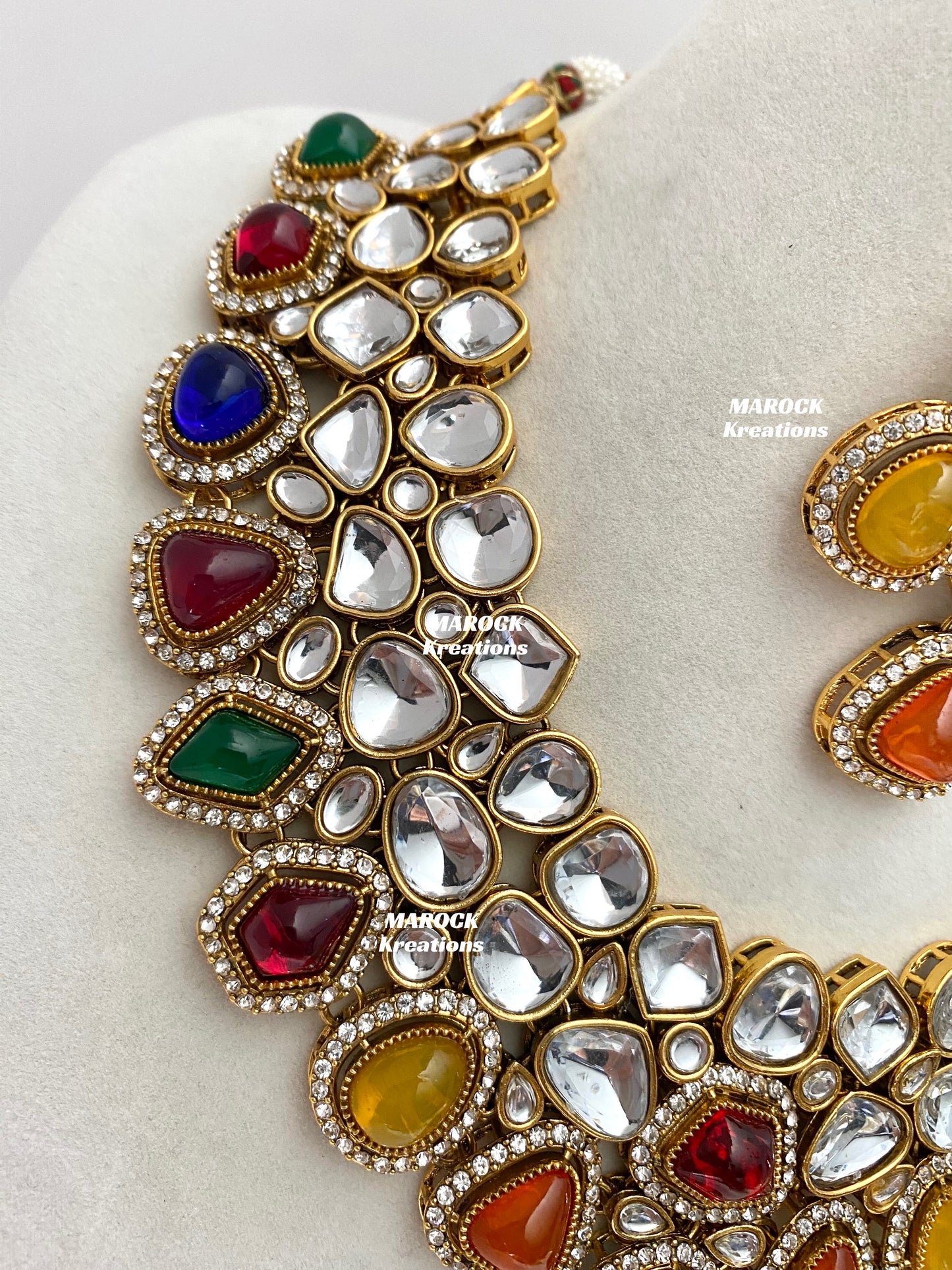 Patriza Sabyasachi inspired Premium Quality Kundan Statement Necklace set