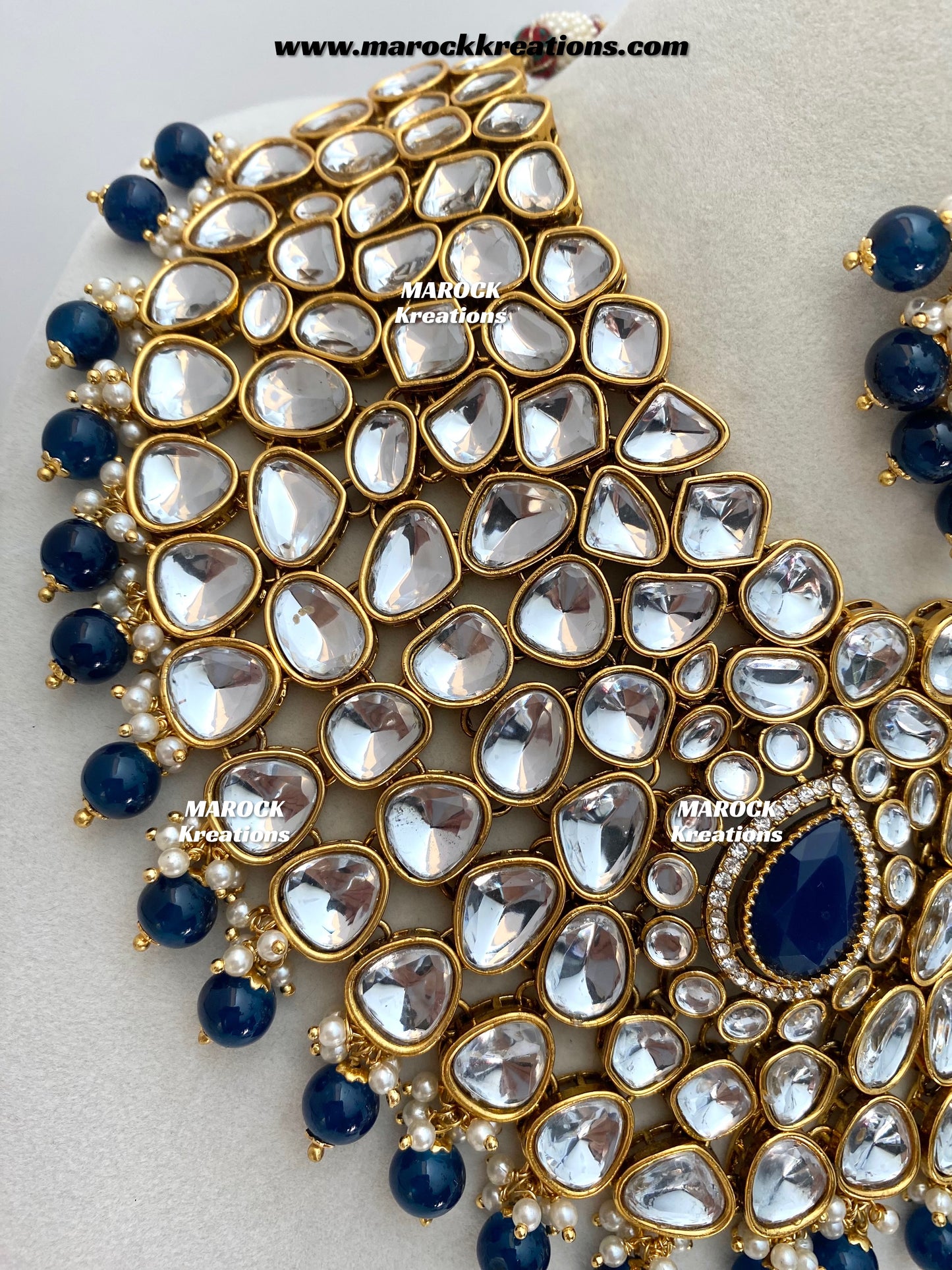 Ruhi Premium Quality Statement Kundan Necklace/Bridal set