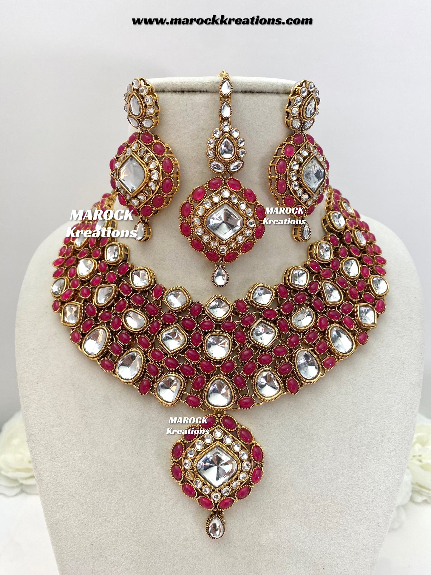 Roksana Sabyasachi inspired Premium Quality Kundan Statement Necklace set
