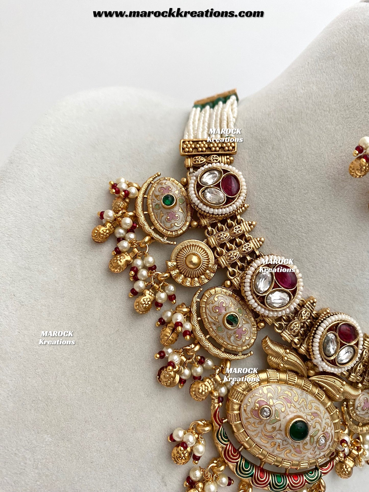 Susan Premium Quality Gold Plated Meenakari Necklace set