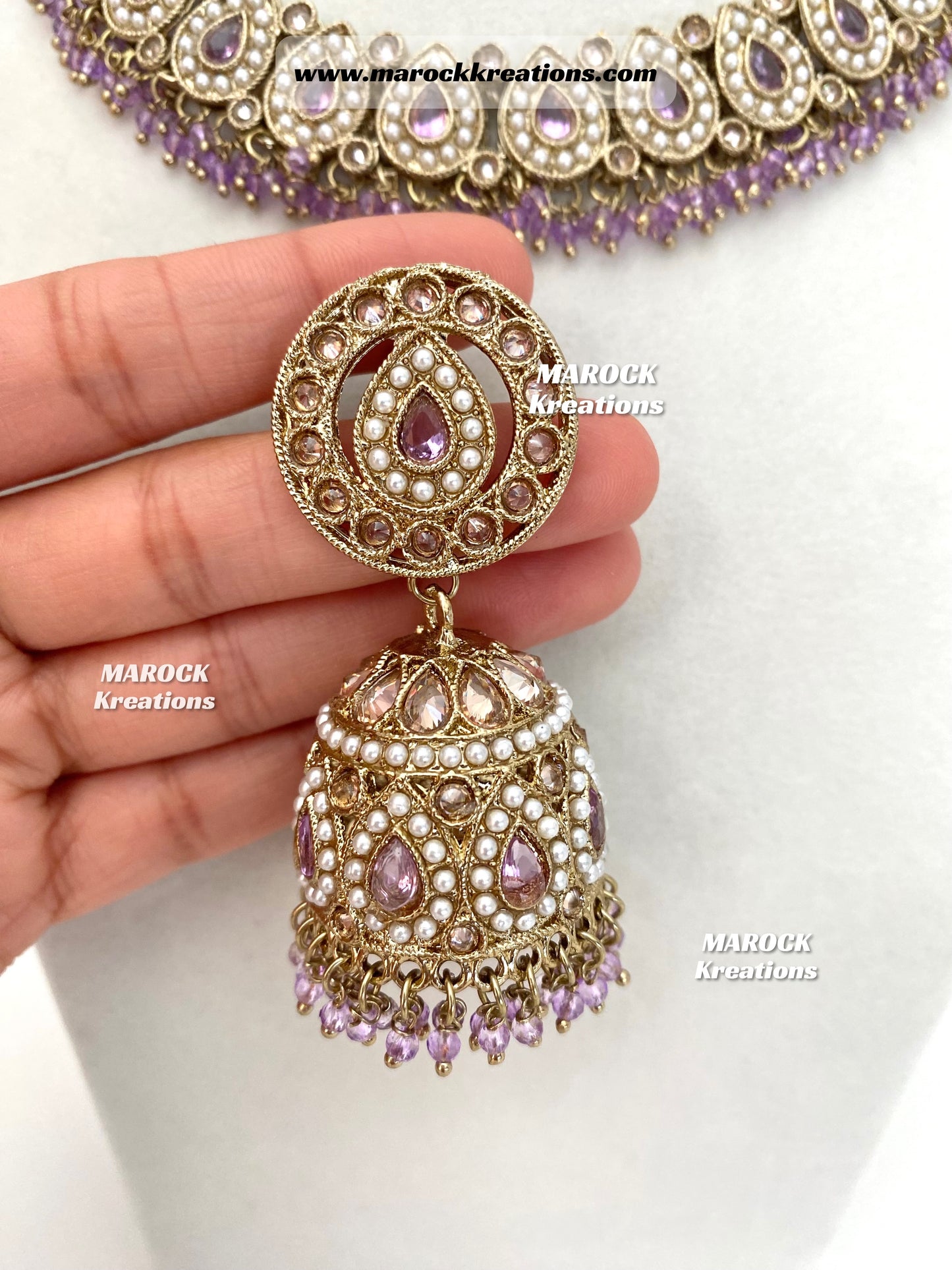 Tina Antique Polki Necklace set