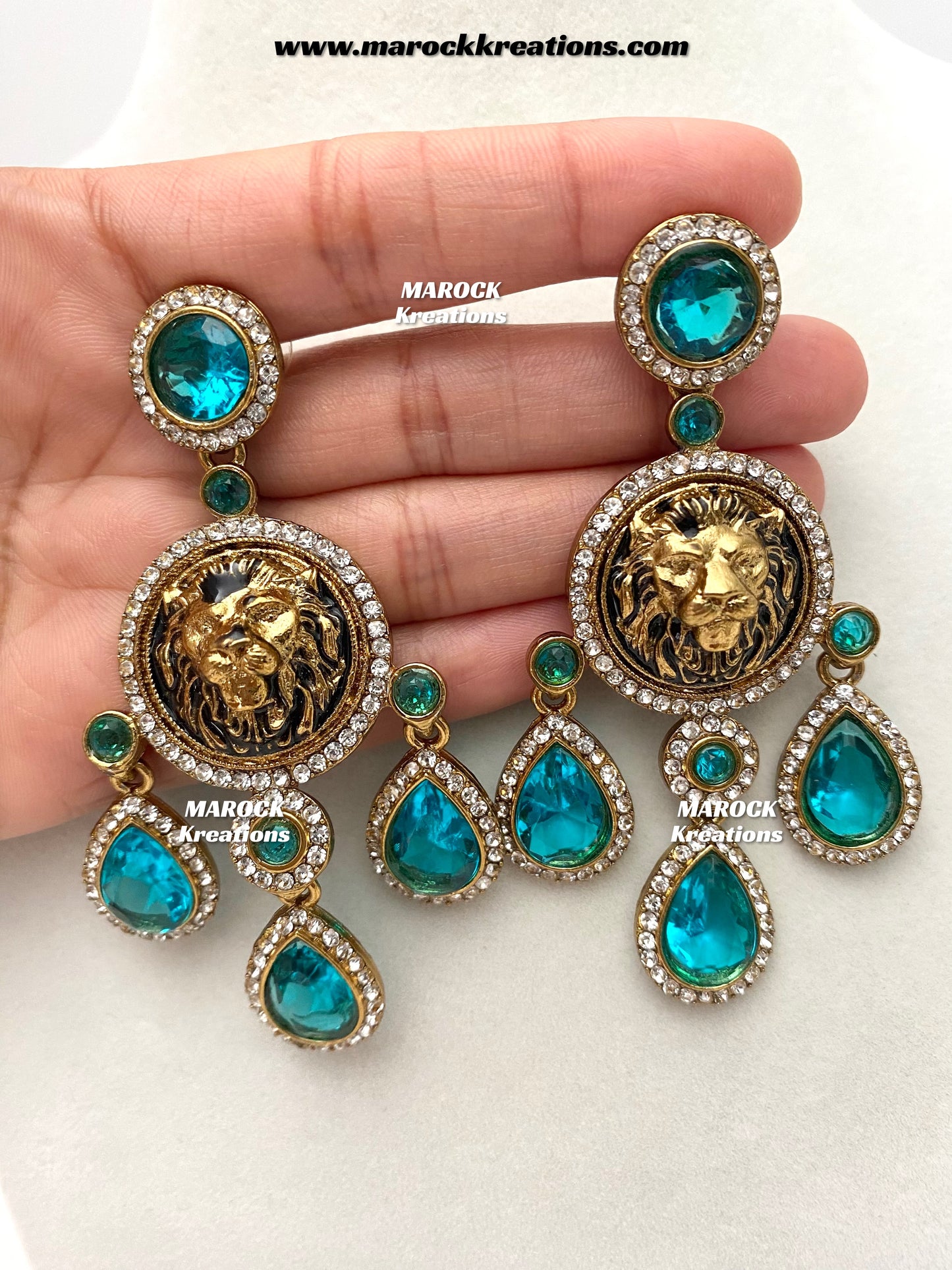 Dhara Bollywood style Sabyasachi Statement Earrings
