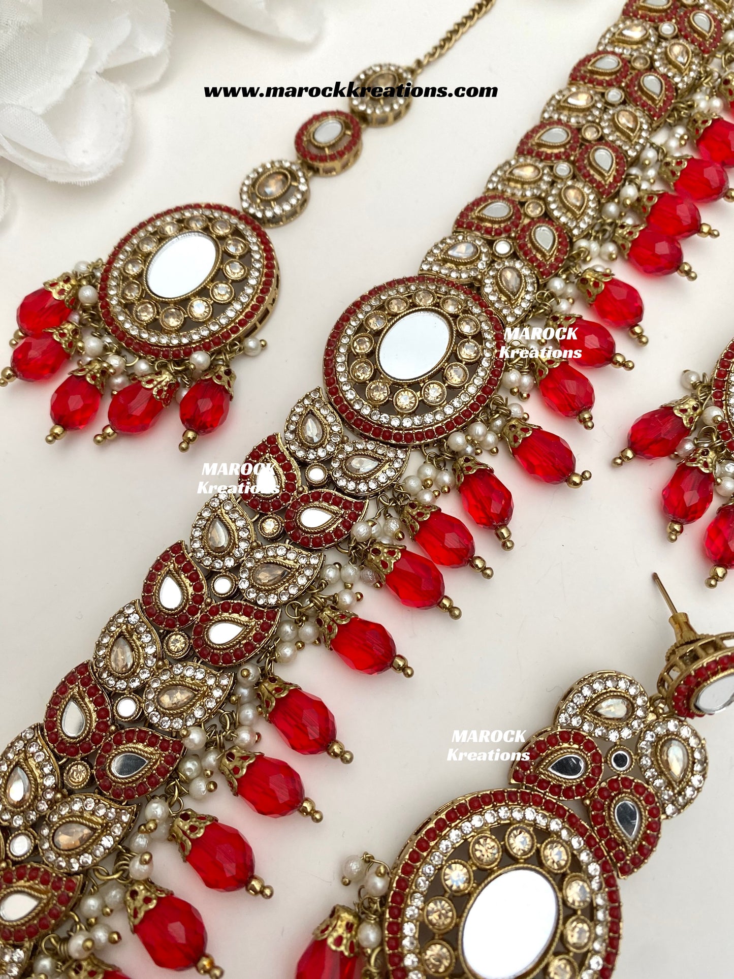 Resmin Premium Quality Mirror Choker set