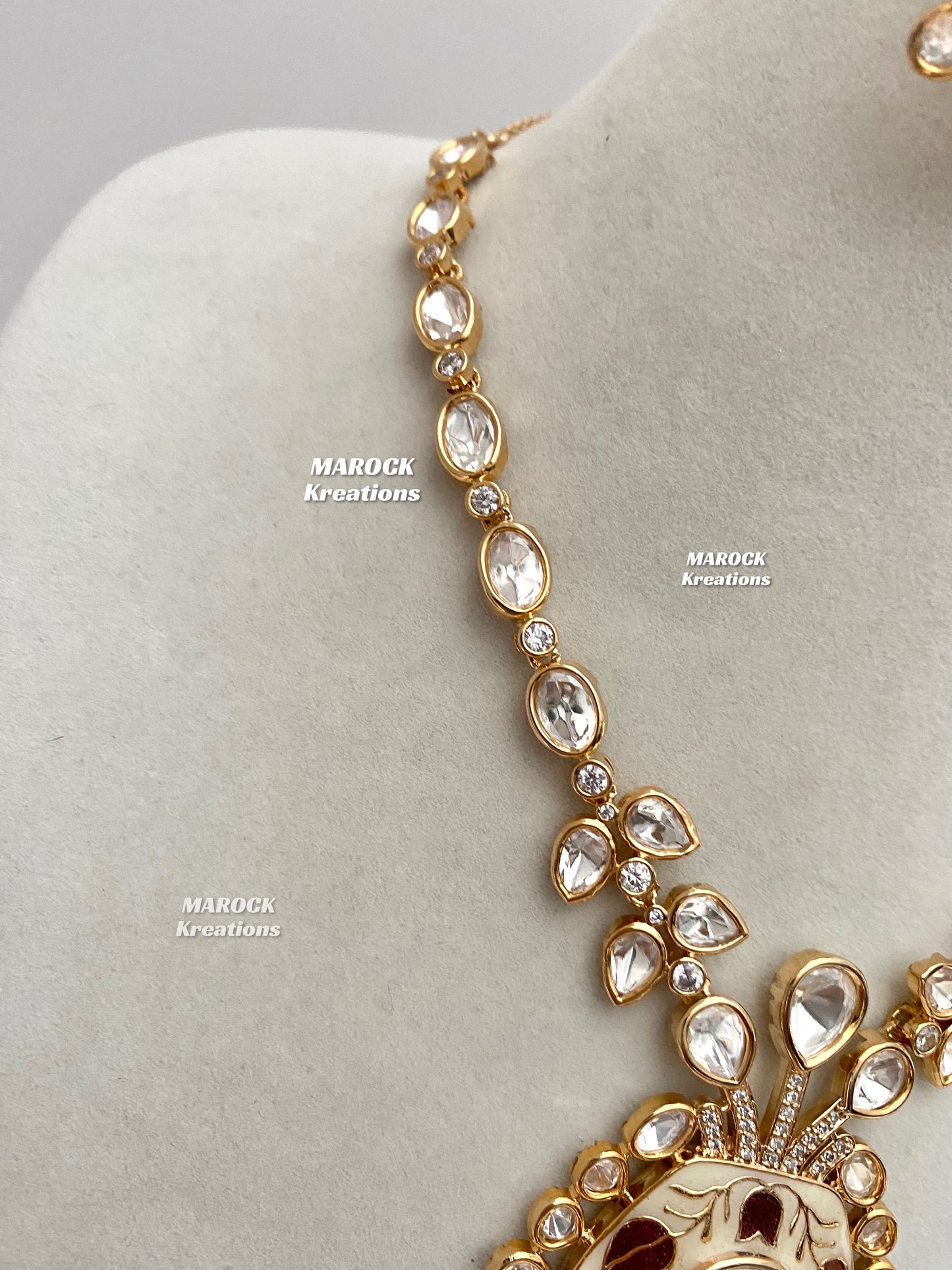 Mia Tyani inspired Premium Quality Kundan Necklace set