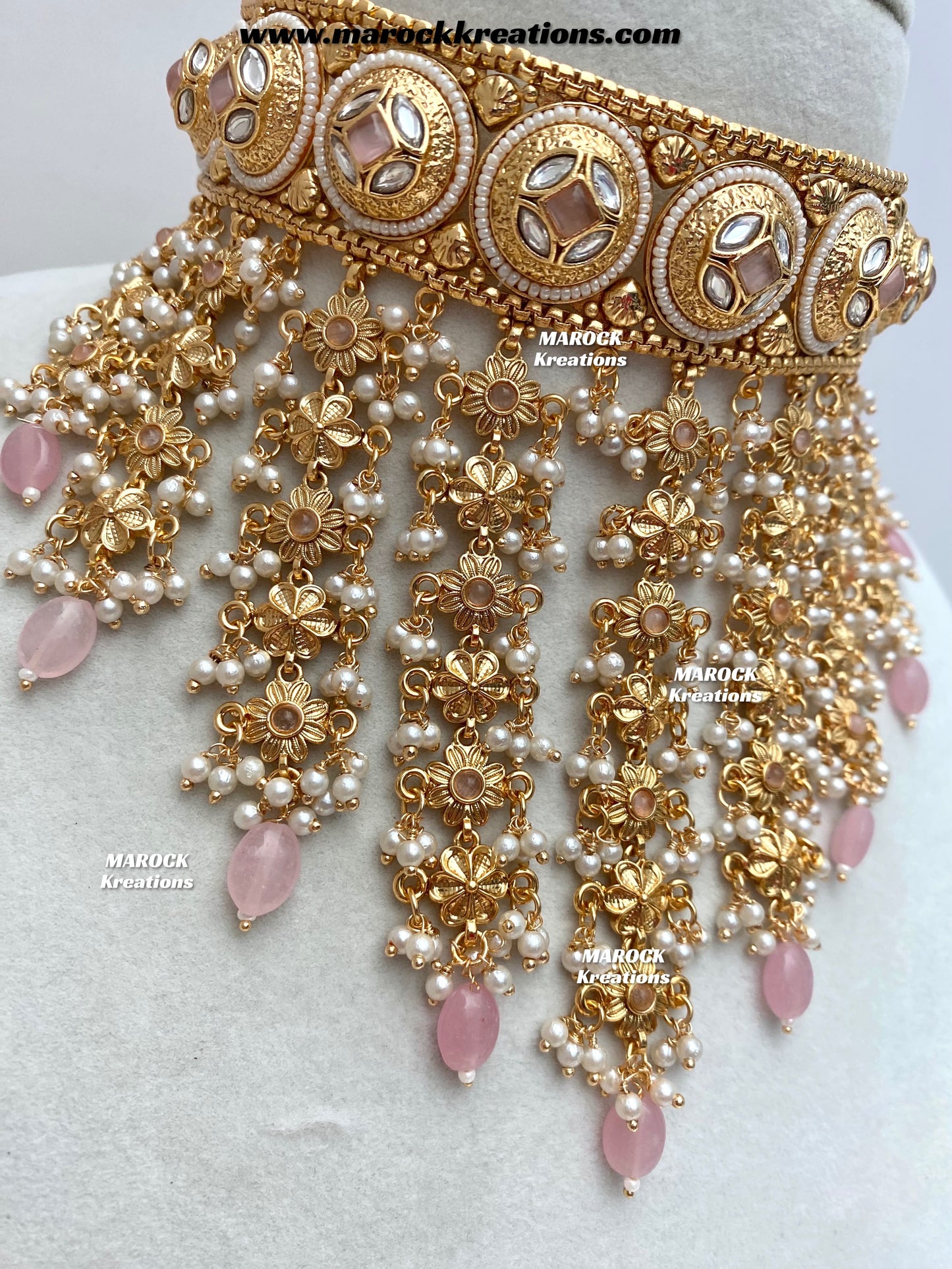 Nayeli Premium Quality Gold Plated statement choker set