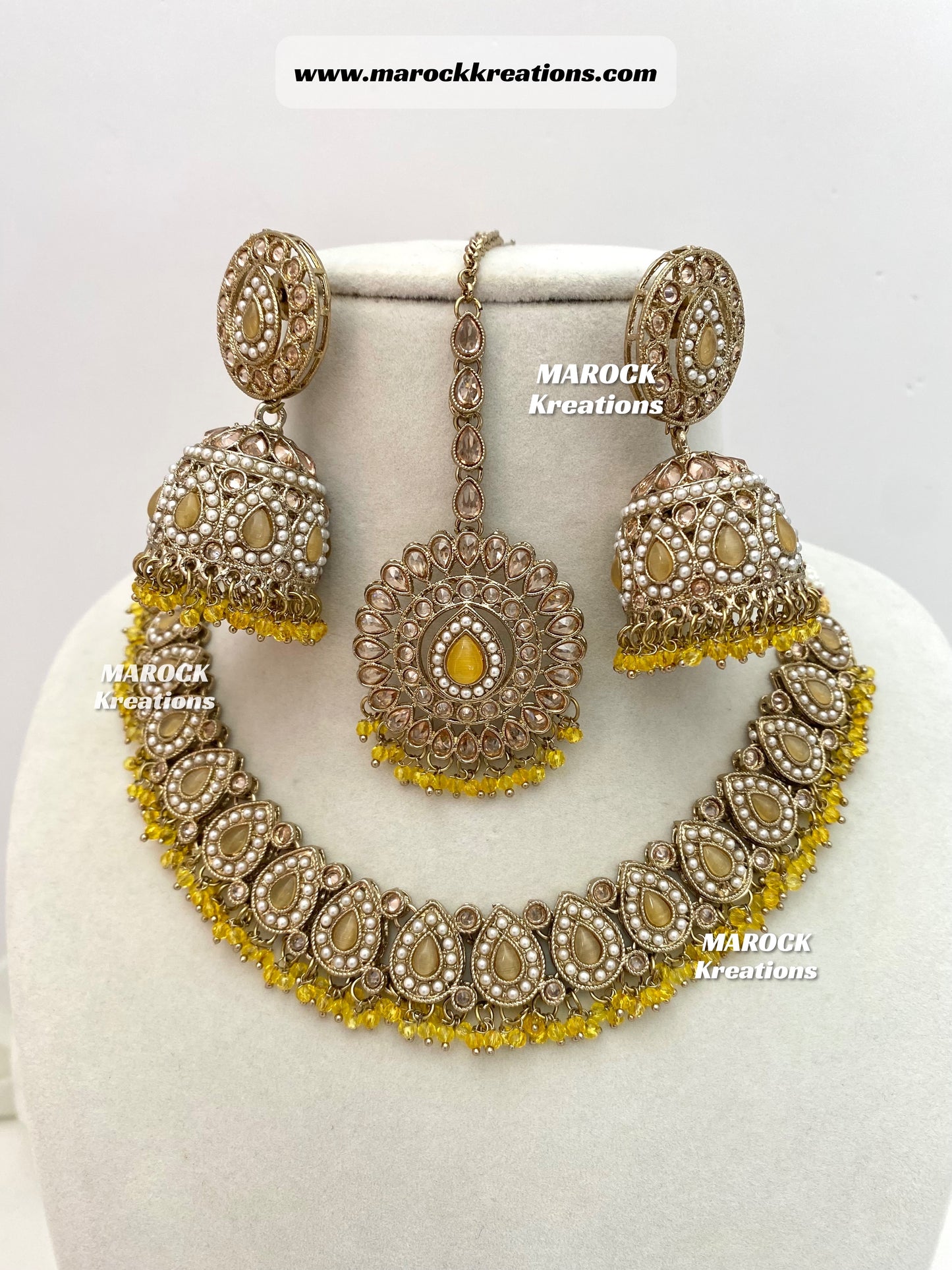 Tina Antique Polki Necklace set