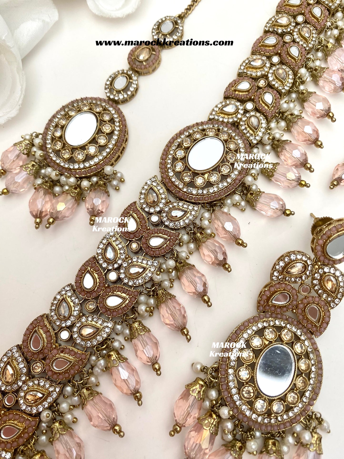 Resmin Premium Quality Mirror Choker set