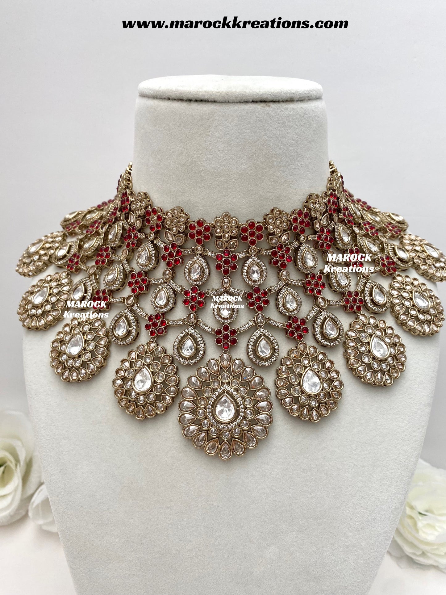 Premium Quality Moissanite Kundan Bridal set/bridal jewelry