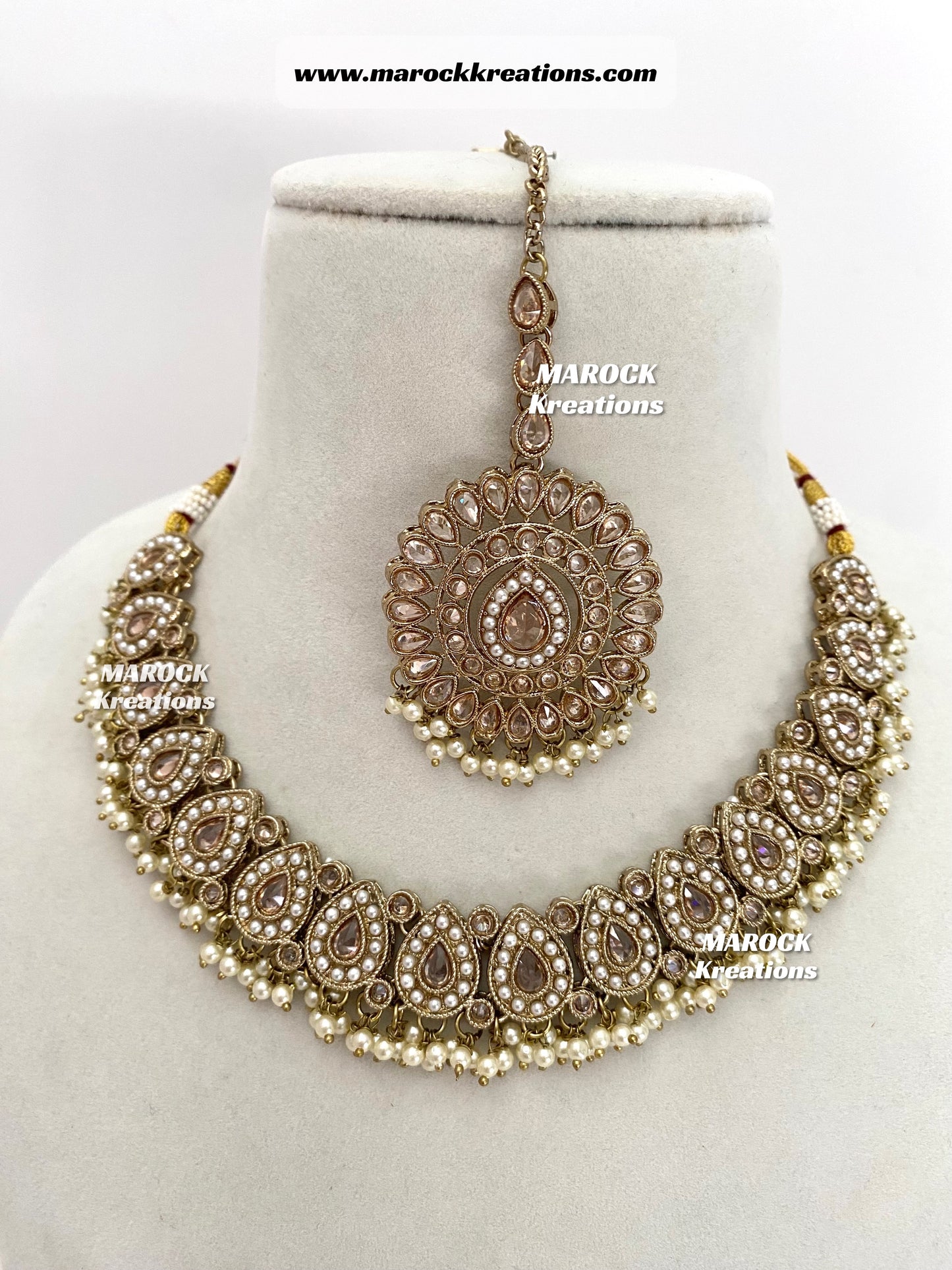 Tina Antique Polki Necklace set