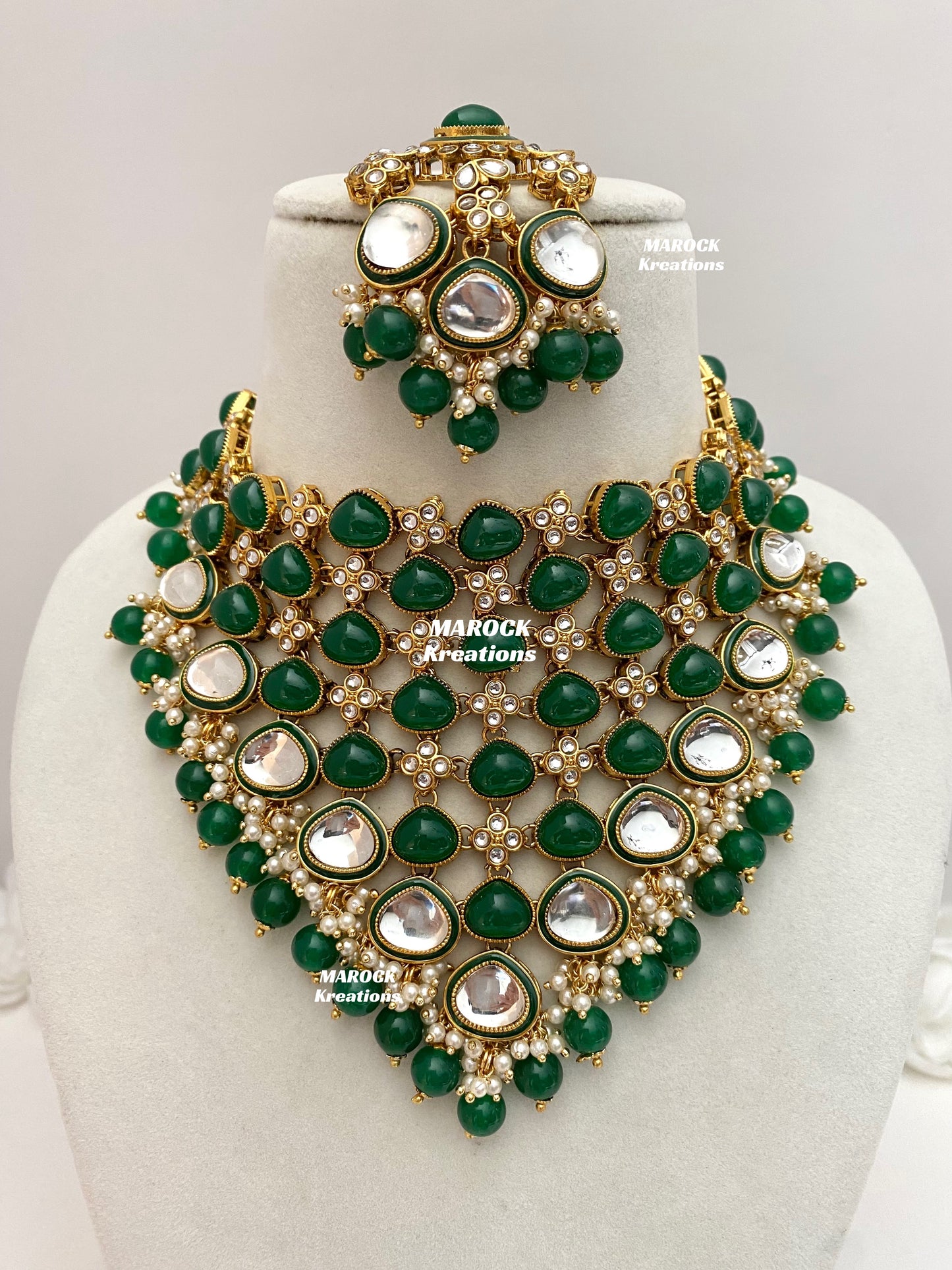 Connie Premium Quality Statement Kundan Necklace/Bridal set