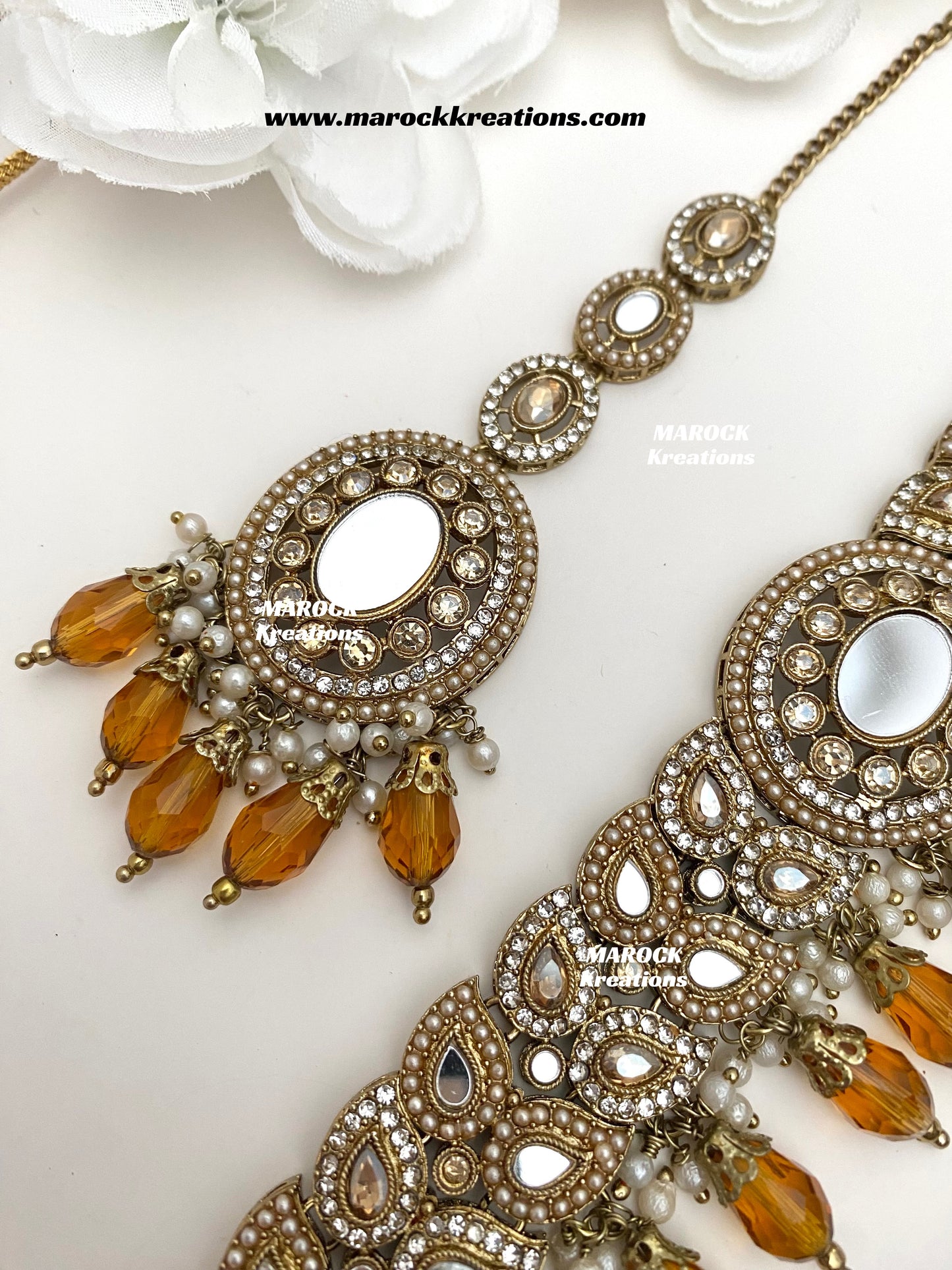 Resmin Premium Quality Mirror Choker set
