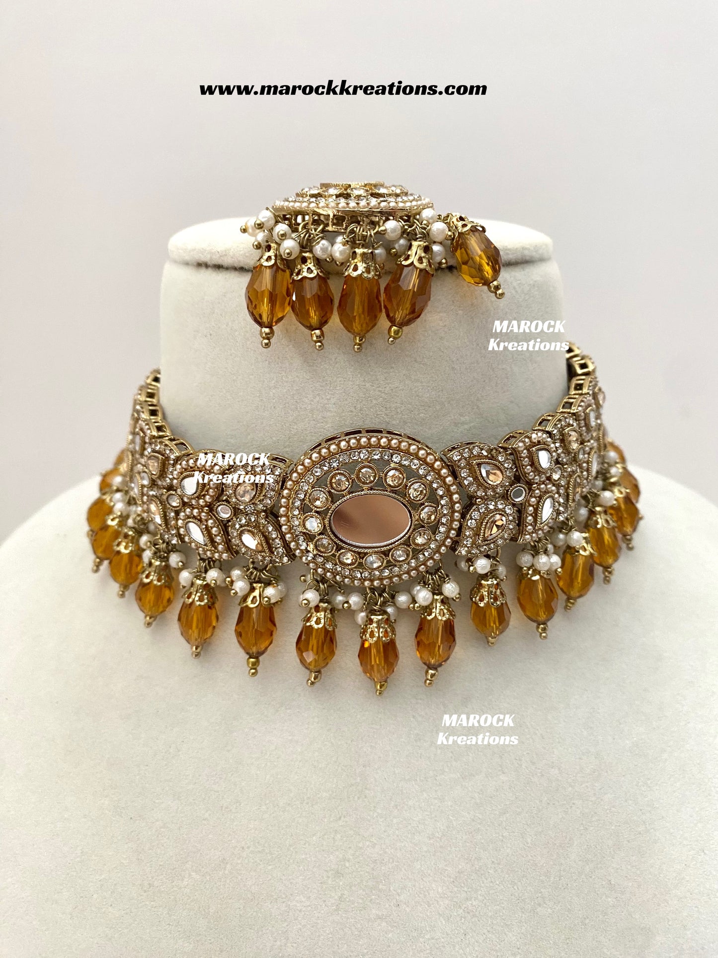 Resmin Premium Quality Mirror Choker set