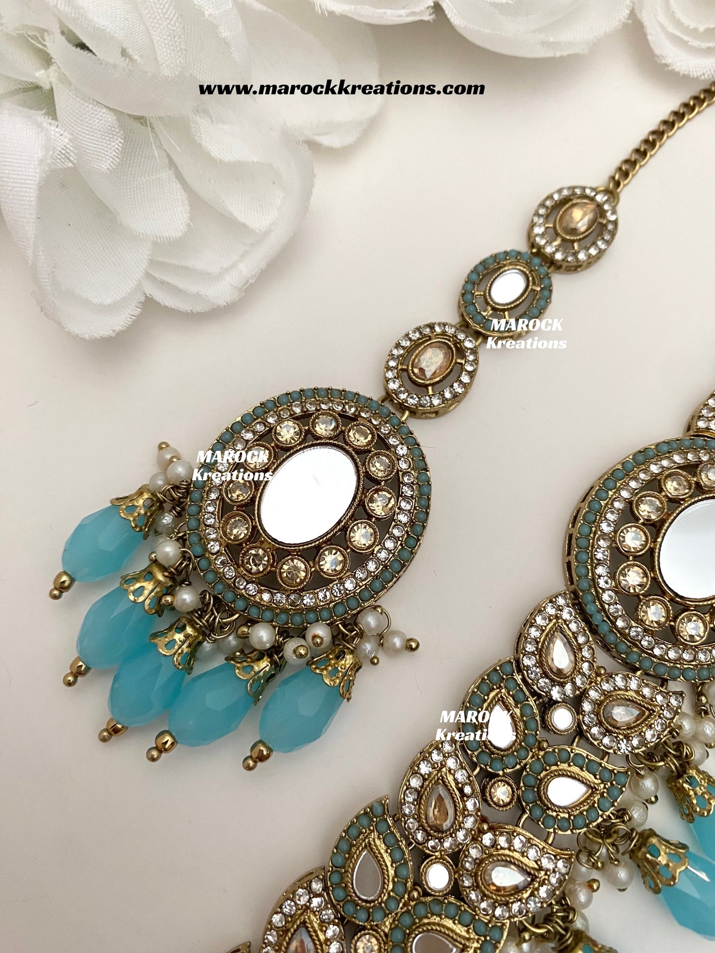 Resmin Premium Quality Mirror Choker set