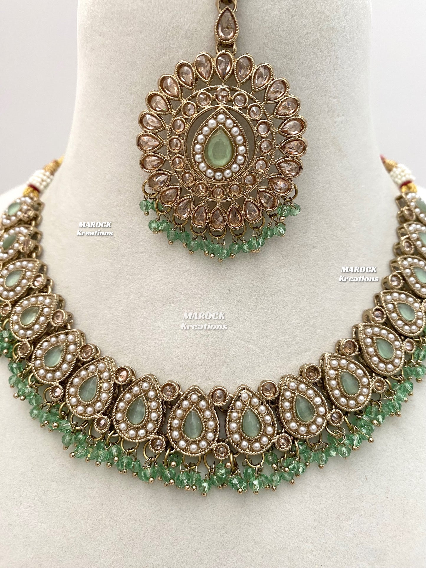Tina Antique Polki Necklace set