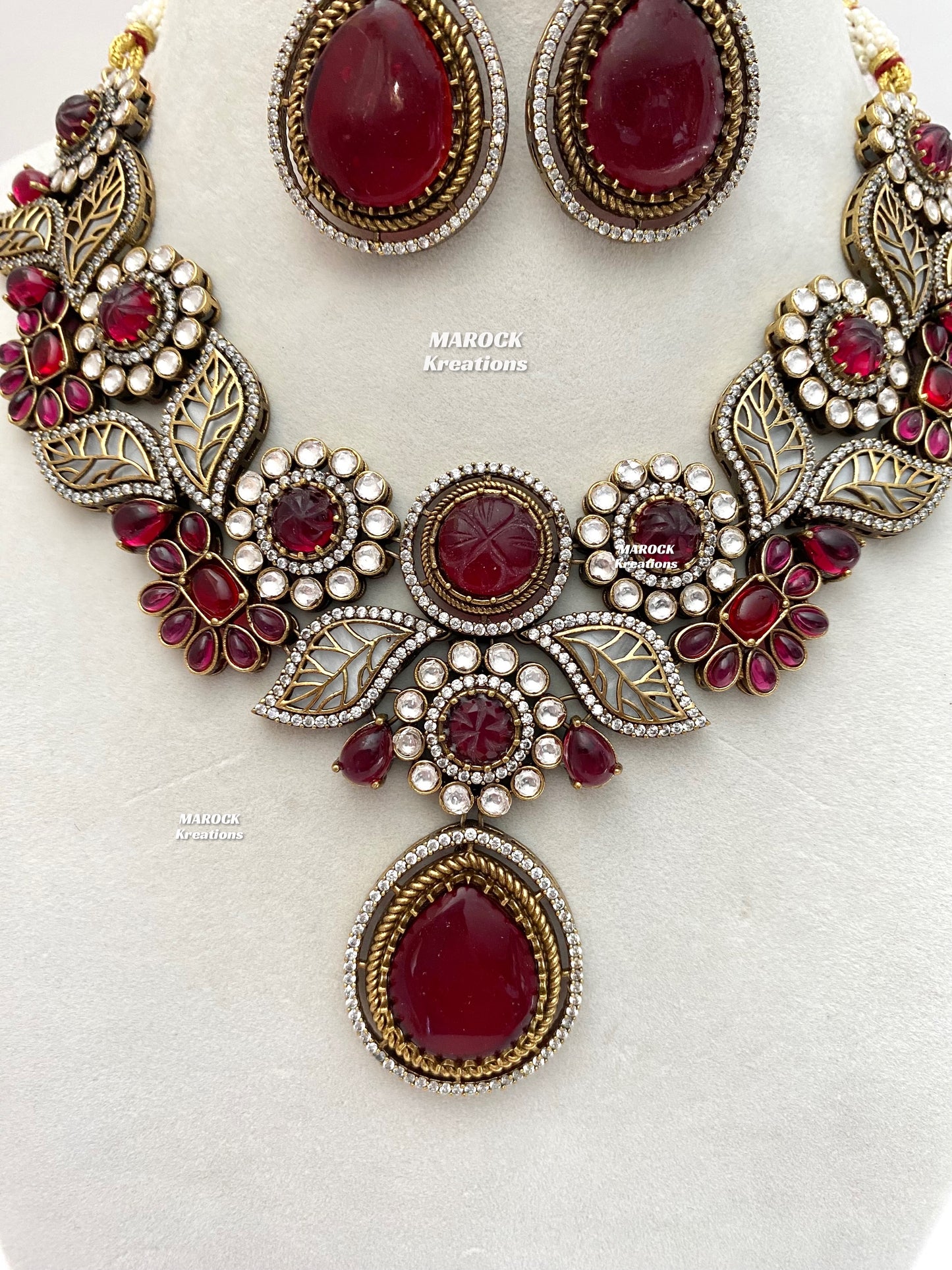 Angela Sabyasachi inspired Premium Quality Moissanite Kundan Necklace set