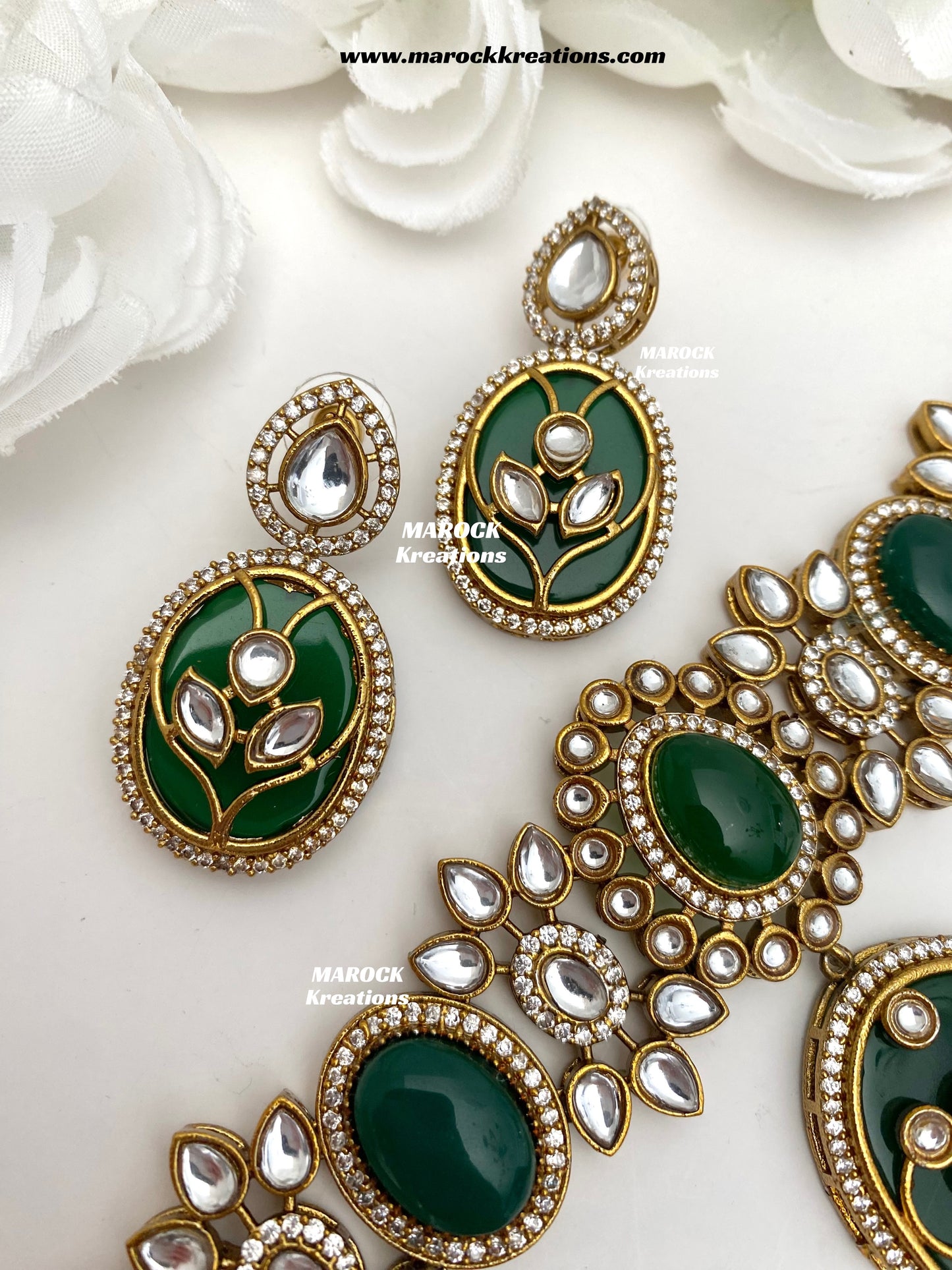 Lija Sabyasachi inspired Premium Quality Moissanite Kundan Statement choker set