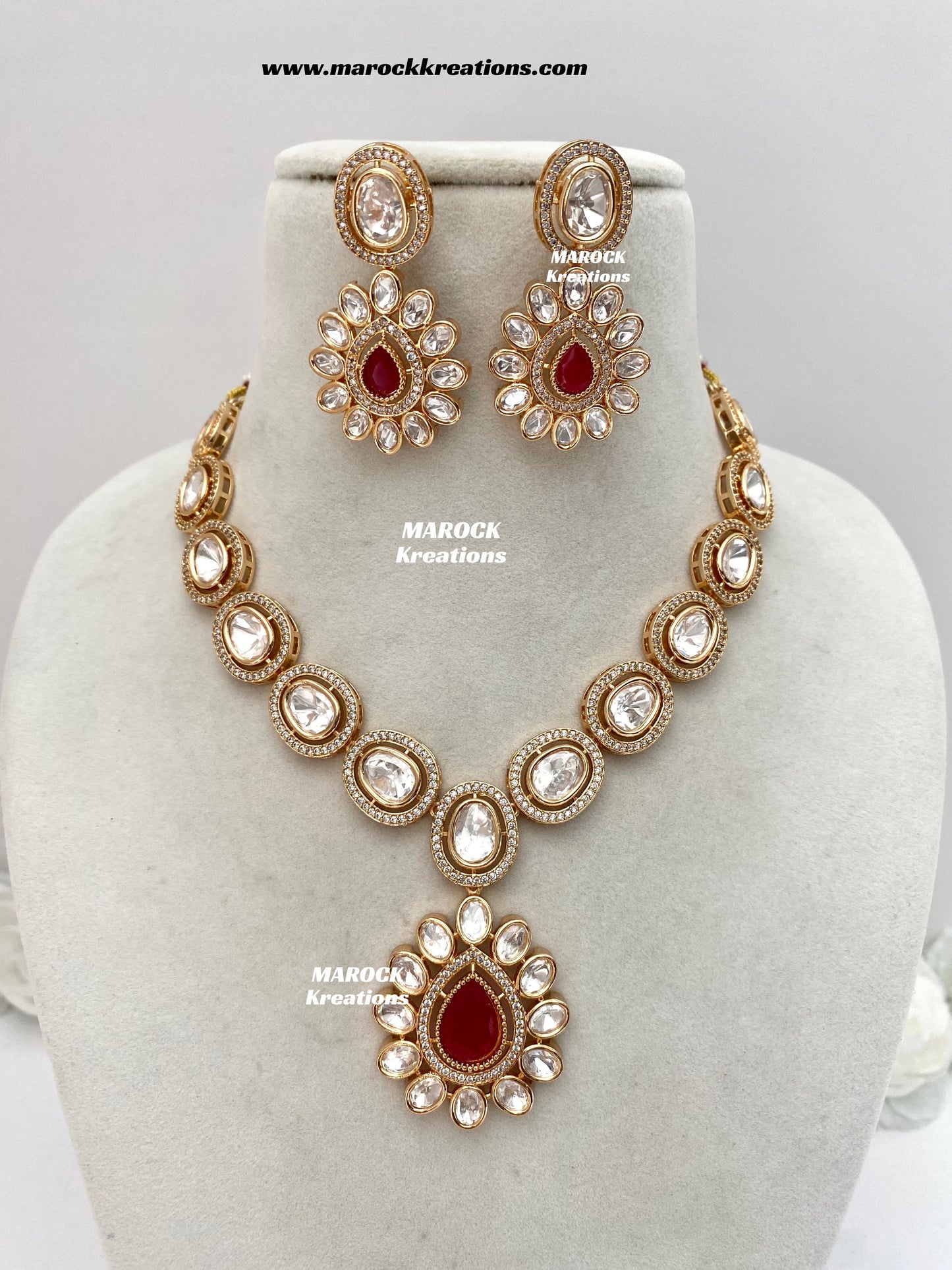 Mariam Tyani inspired Premium Quality Kundan Necklace set