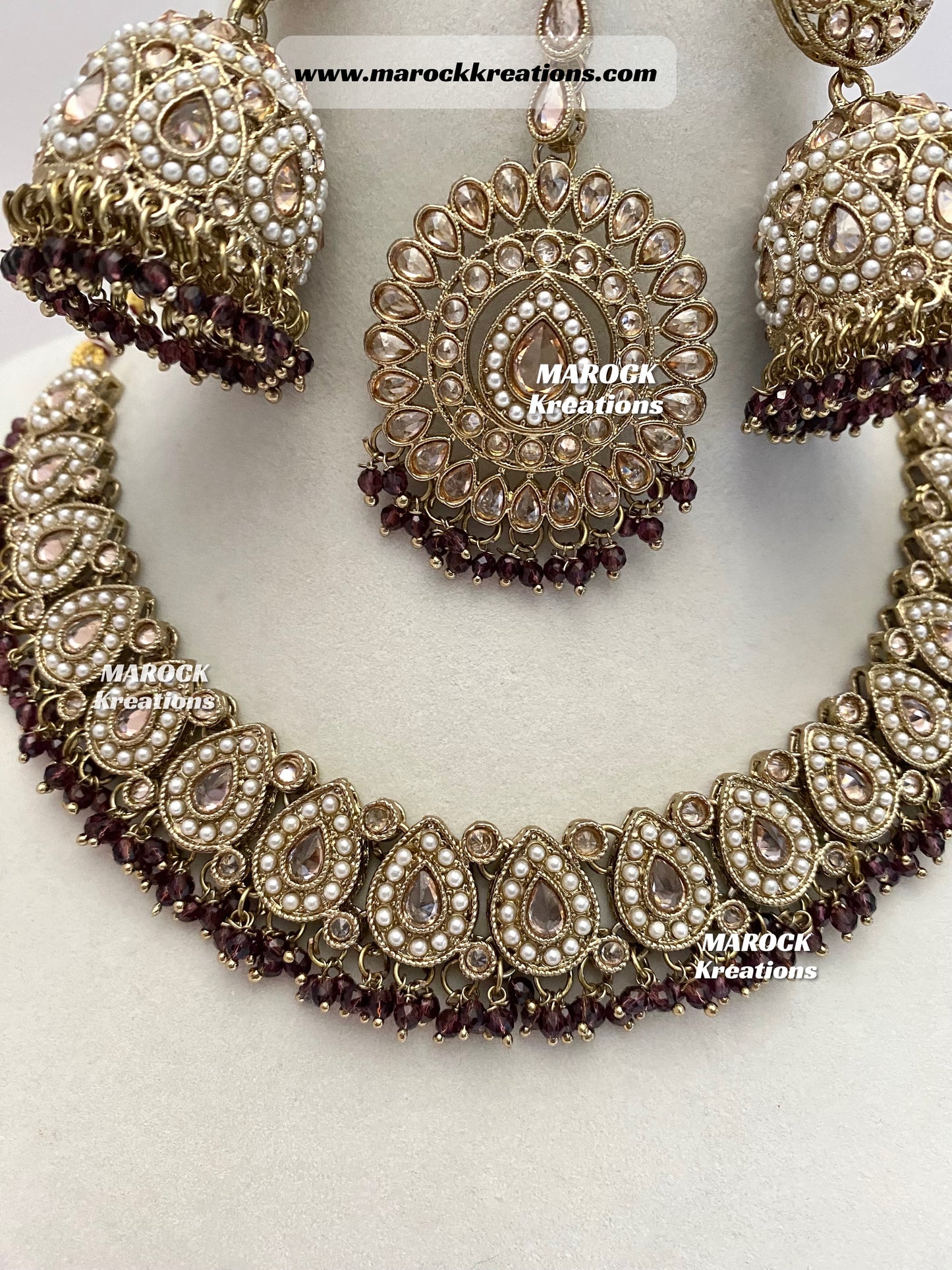 Tina Antique Polki Necklace set