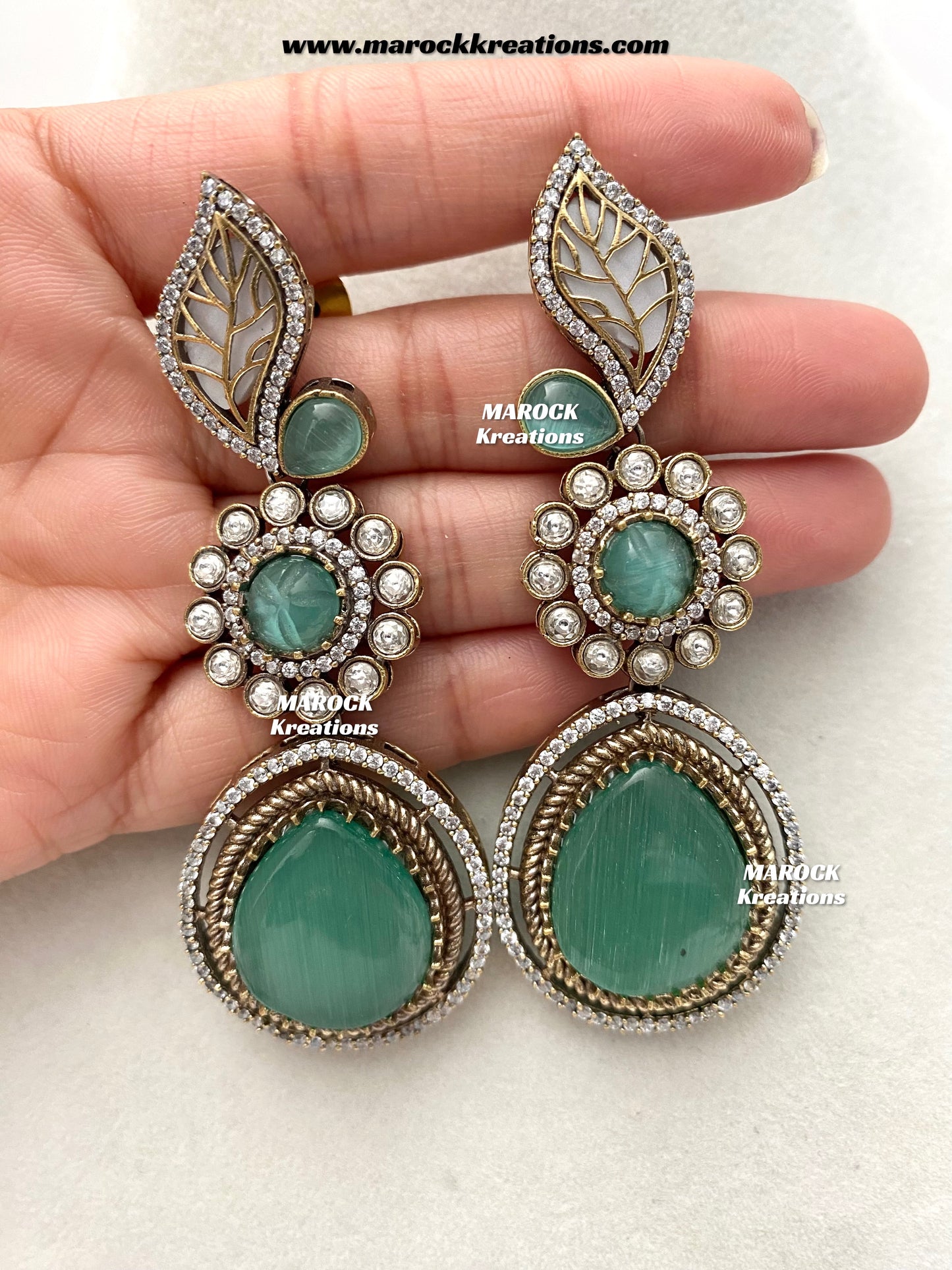 Angela Sabyasachi inspired Premium Quality Moissanite Kundan Necklace set