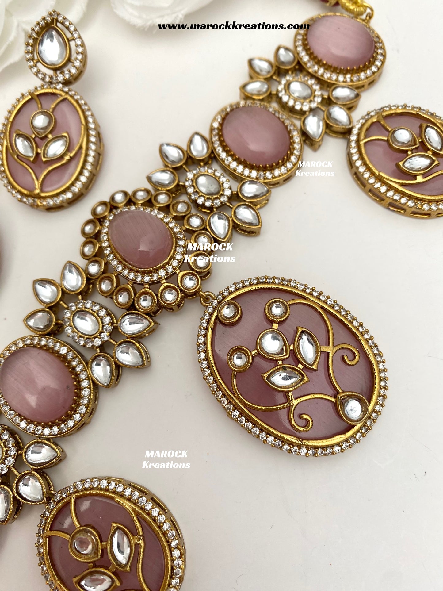 Lija Sabyasachi inspired Premium Quality Moissanite Kundan Statement choker set