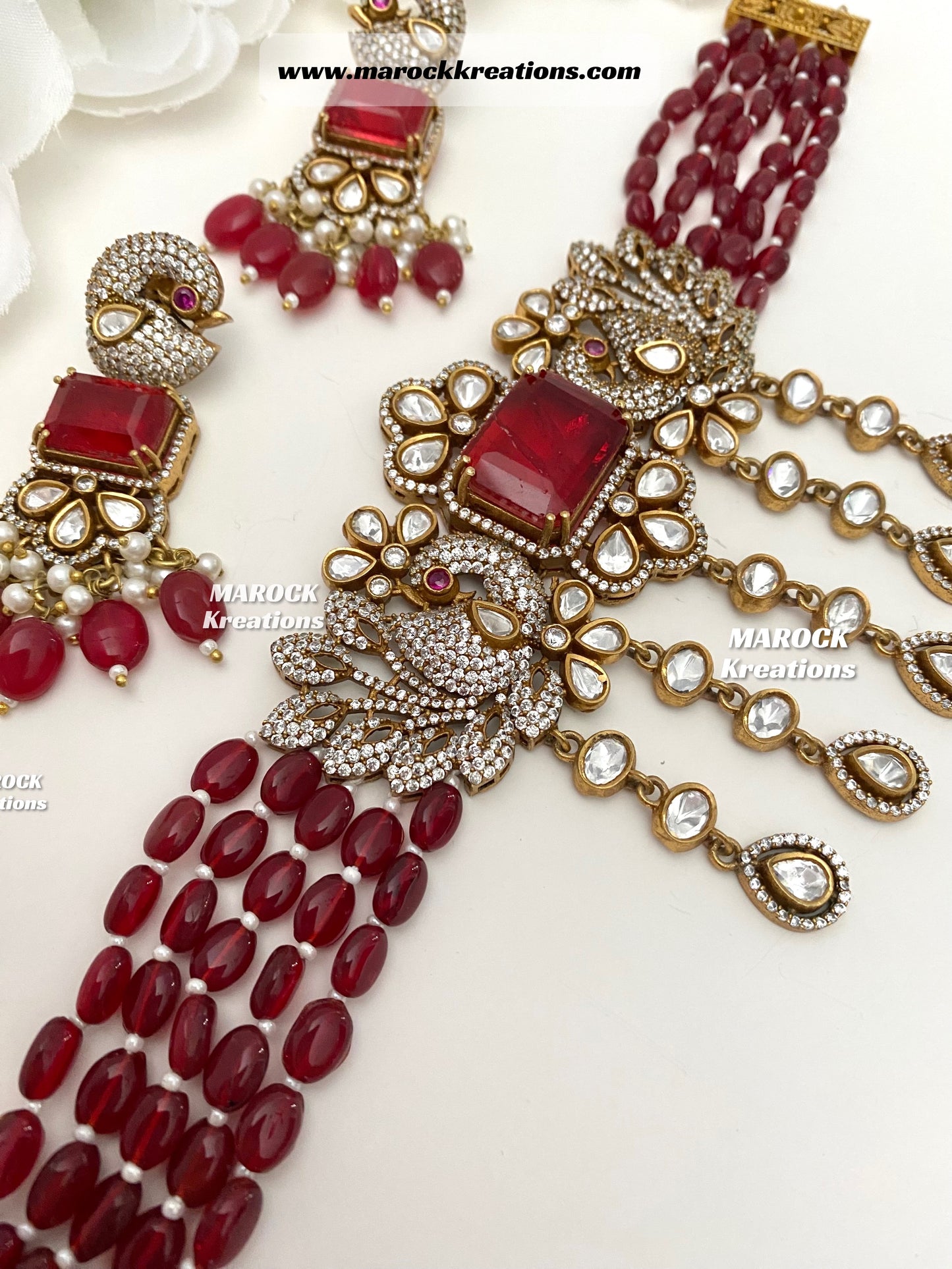 Premium Quality Tyani inspired Kundan gold plated statement choker set