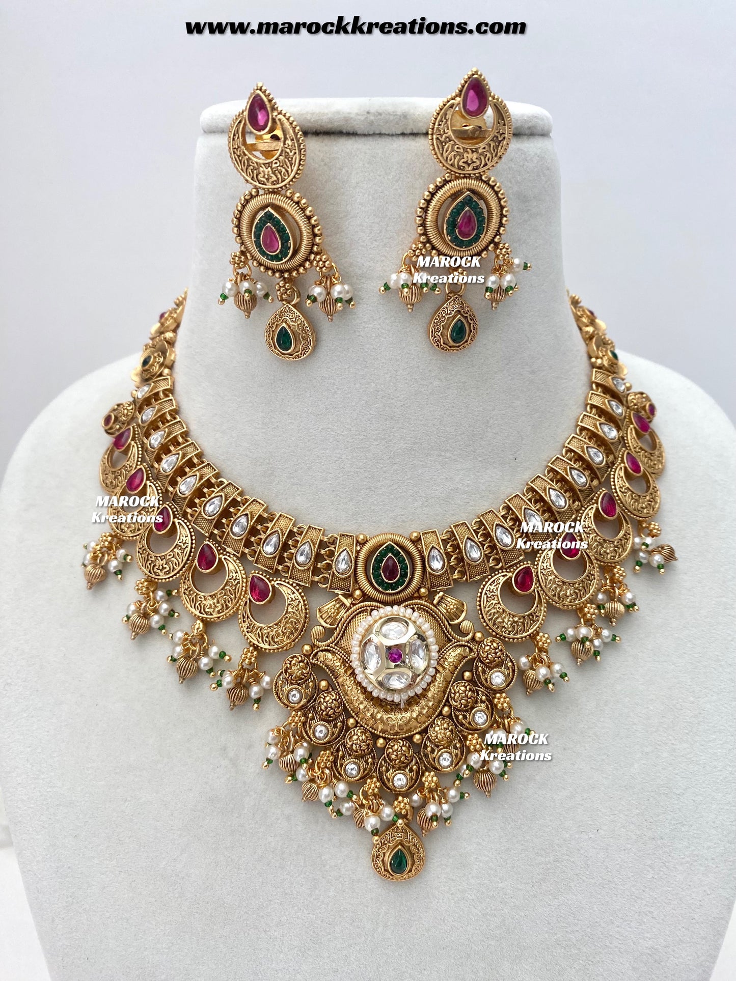 Swapna Gold Plated Necklace set