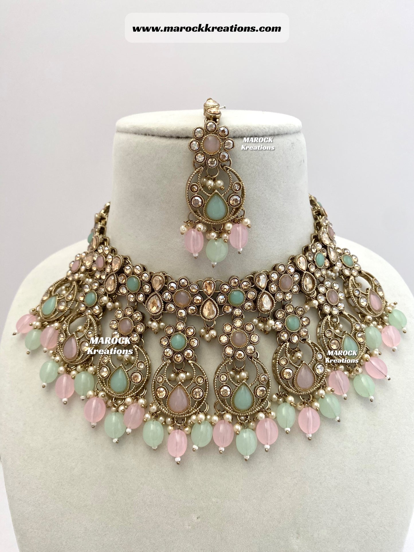 Antique Gold Statement choker sets