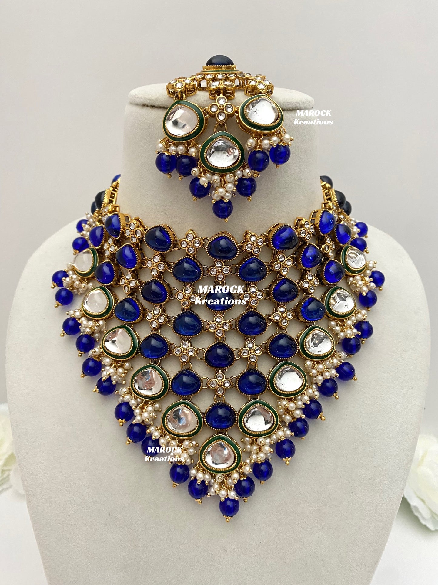 Connie Premium Quality Statement Kundan Necklace/Bridal set