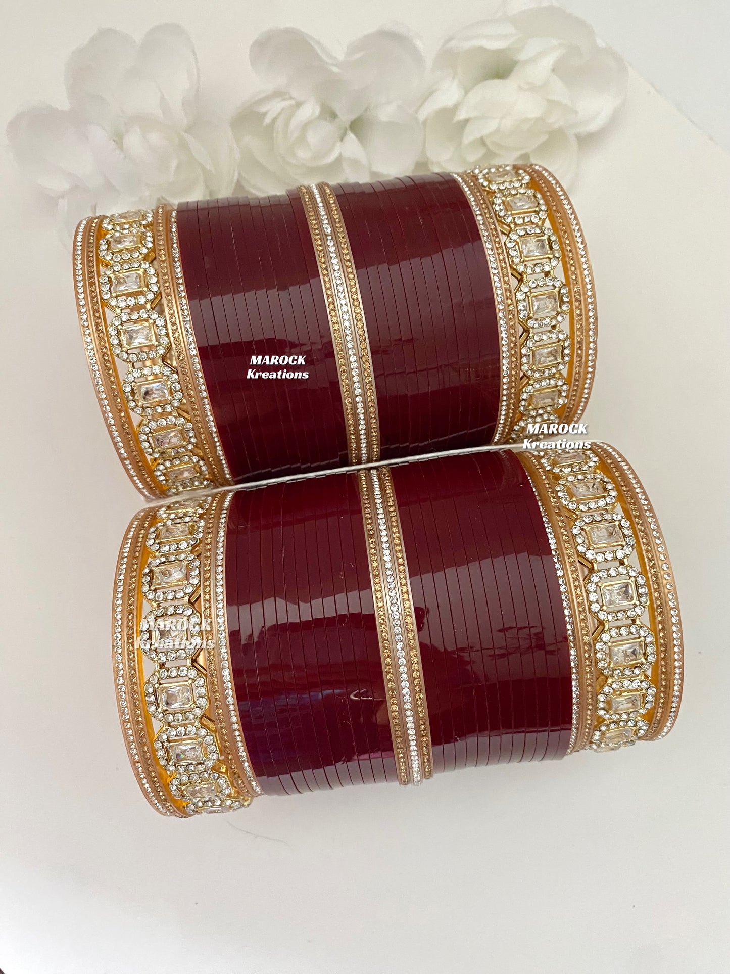 2.12 size Kundan Bridal Choora/Bridal Bangles