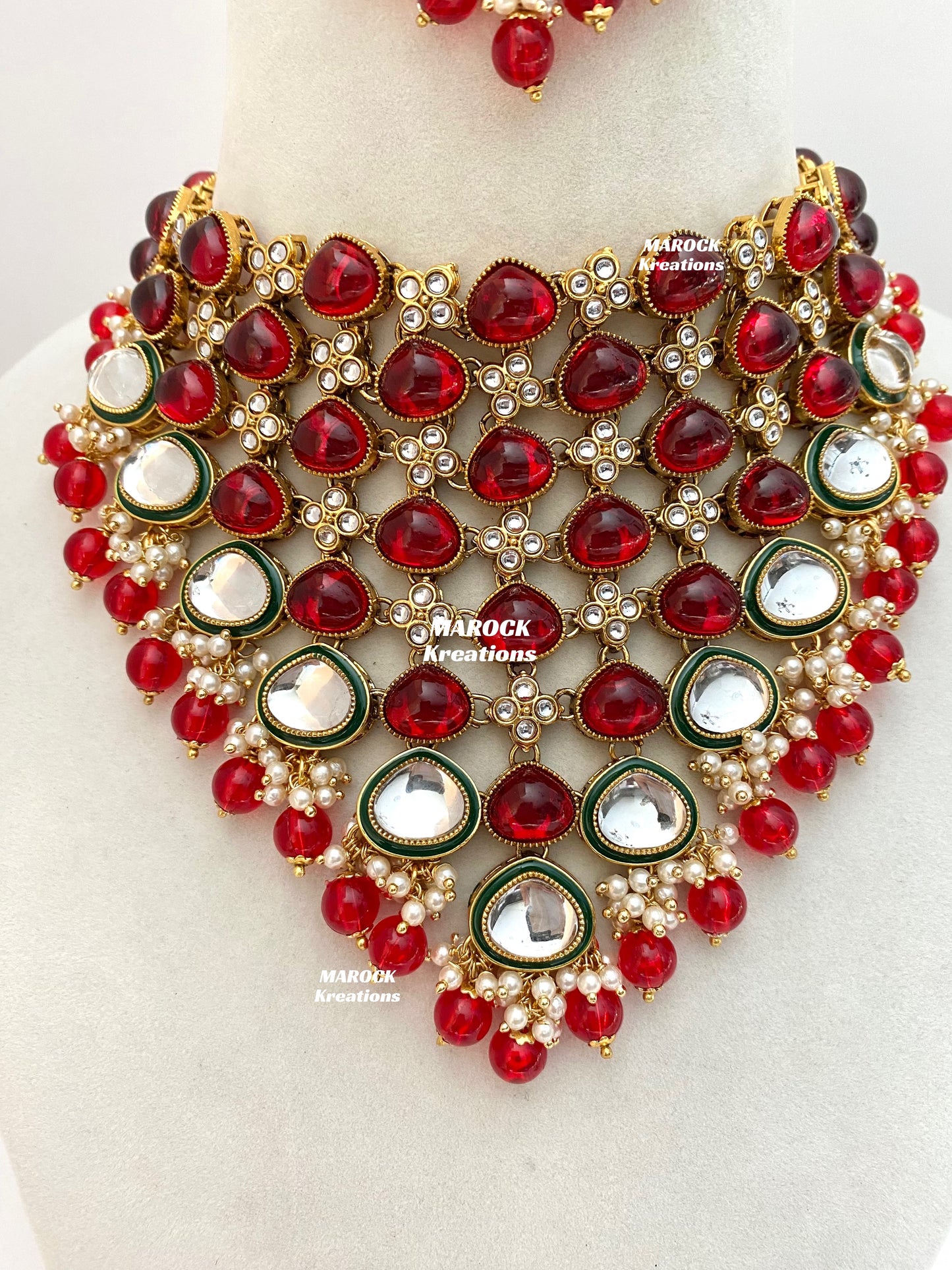 Connie Premium Quality Statement Kundan Necklace/Bridal set