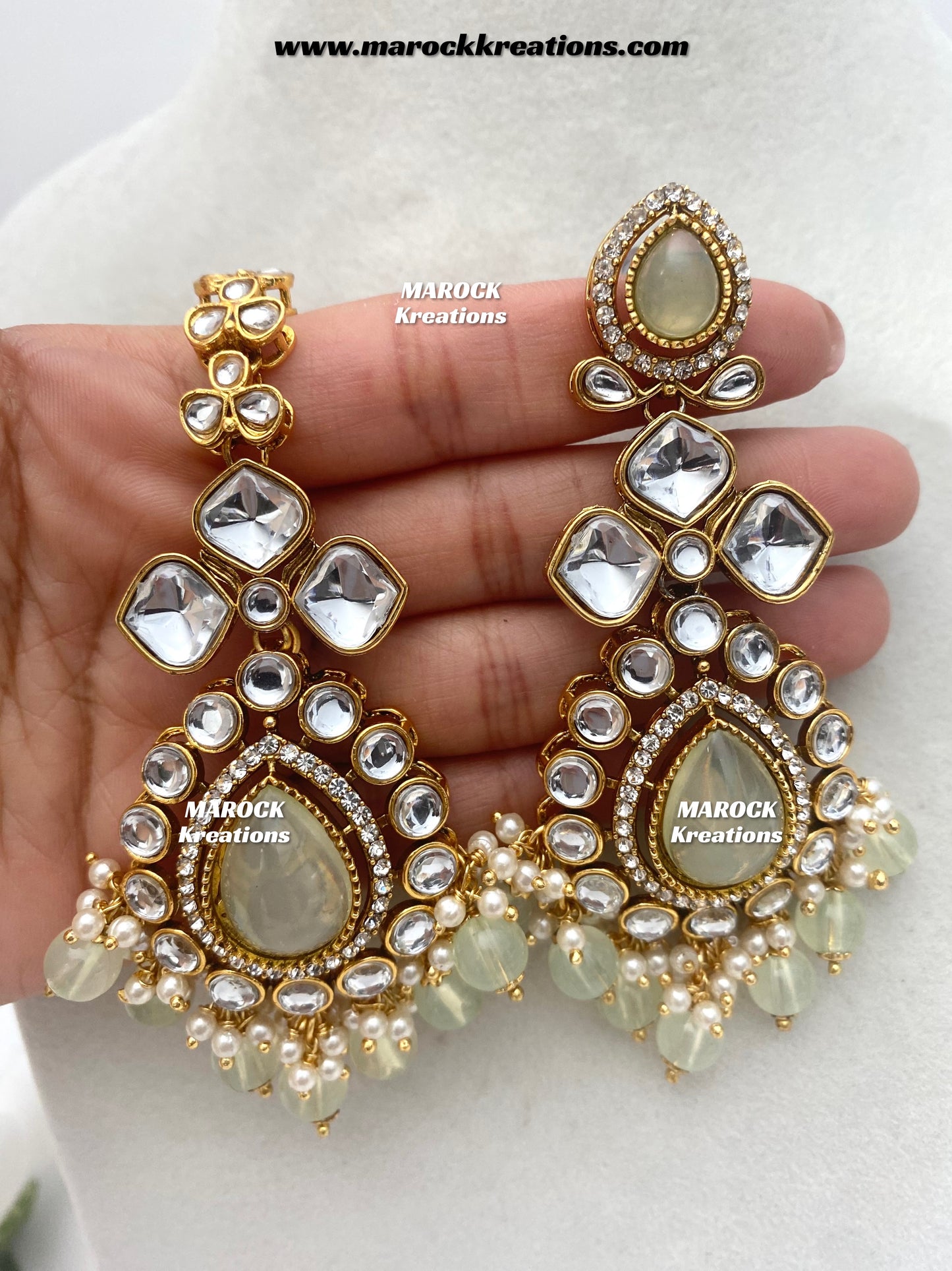 Ruhi Premium Quality Statement Kundan Necklace/Bridal set