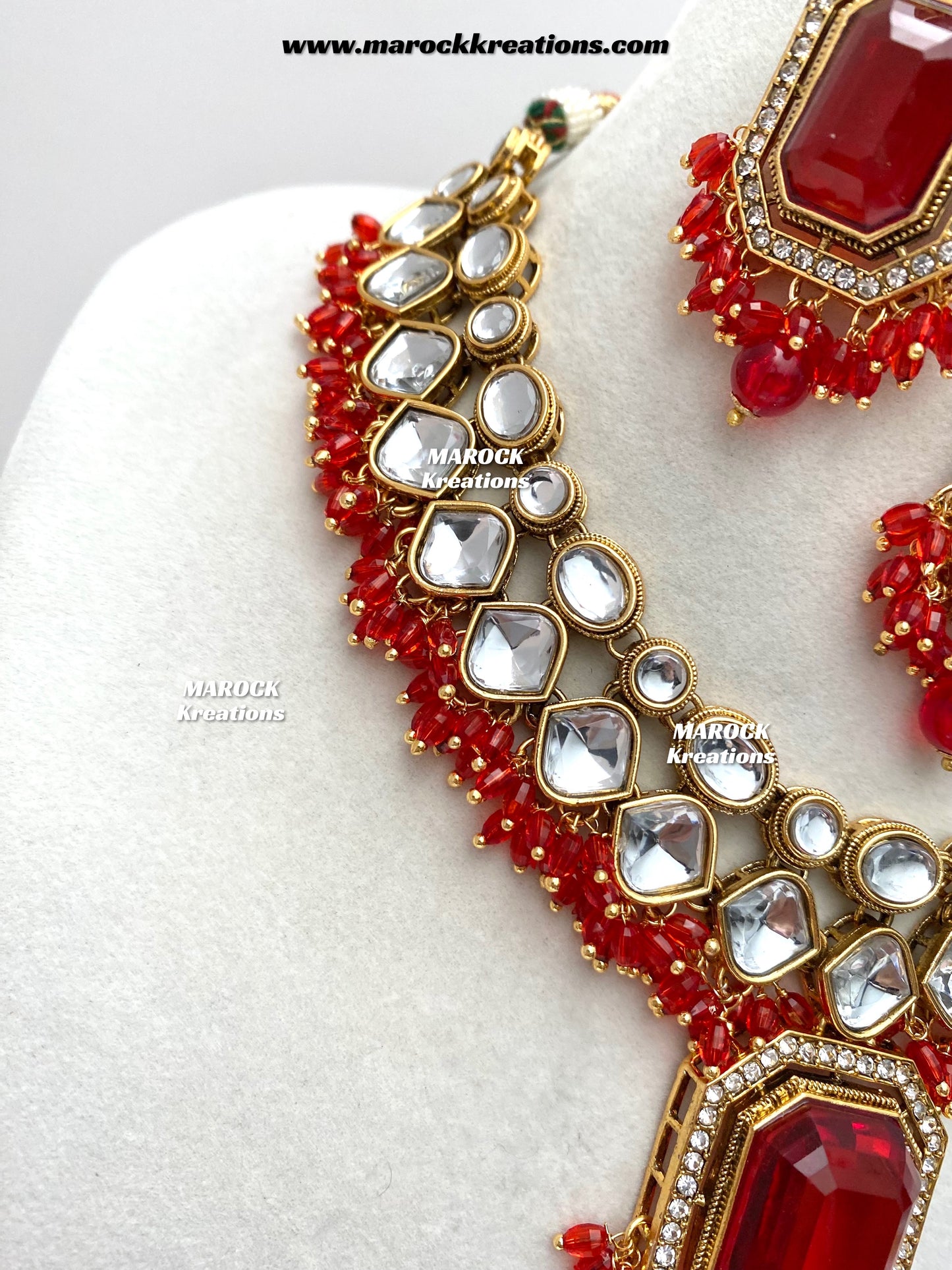 Shabnam Premium Quality Kundan Statement Necklace set