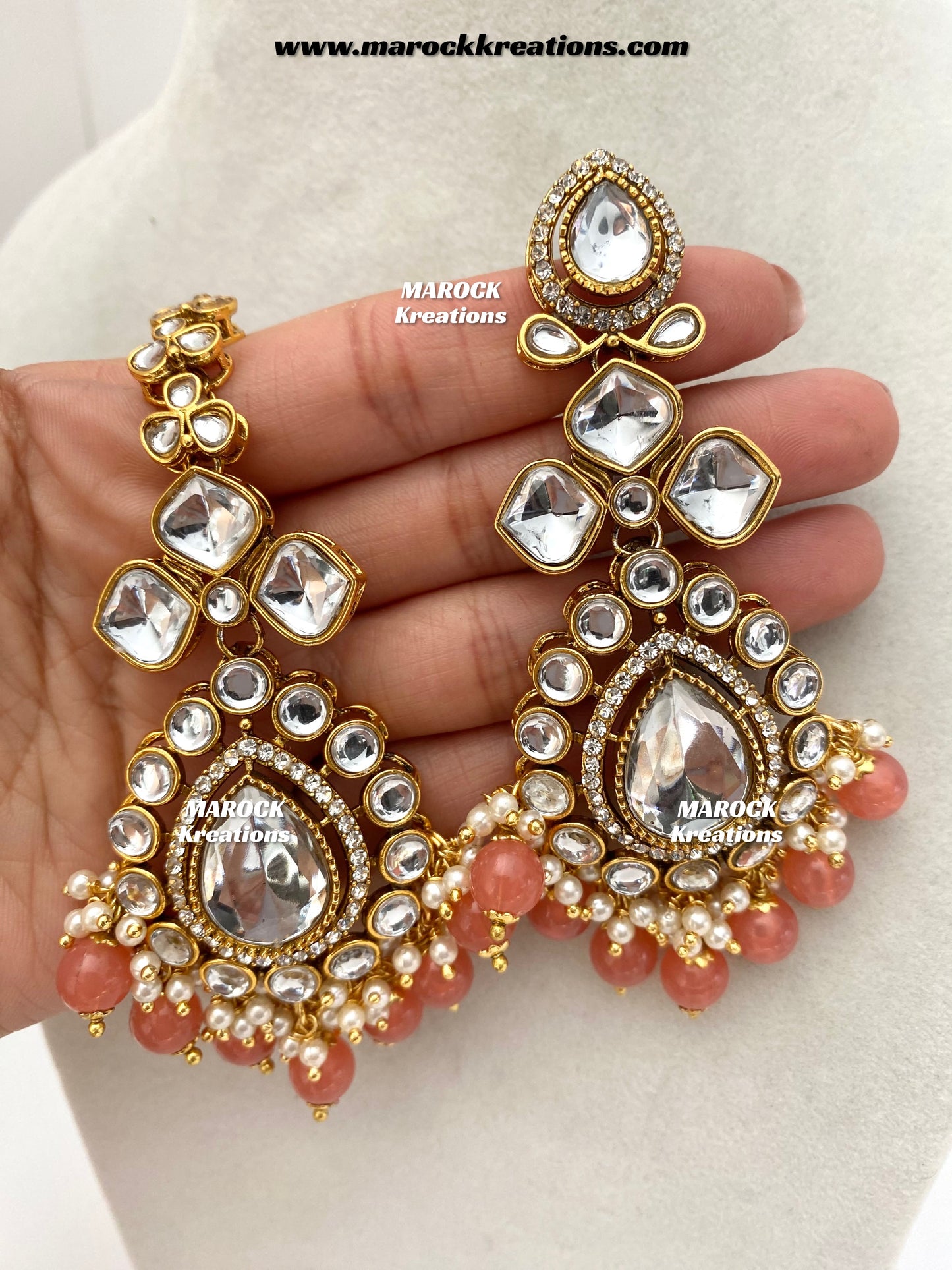 Ruhi Premium Quality Statement Kundan Necklace/Bridal set