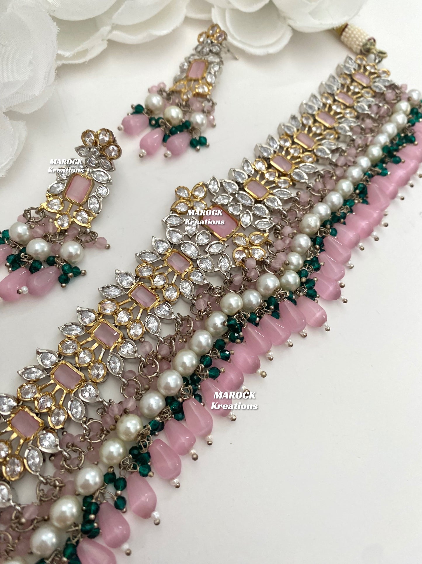 Mary Premium Quality Tyani inspired Kundan Choker set