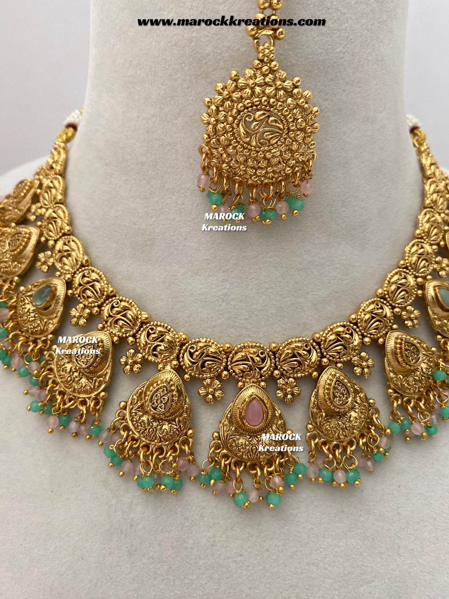 Lipika Premium Quality Gold Plated necklace set