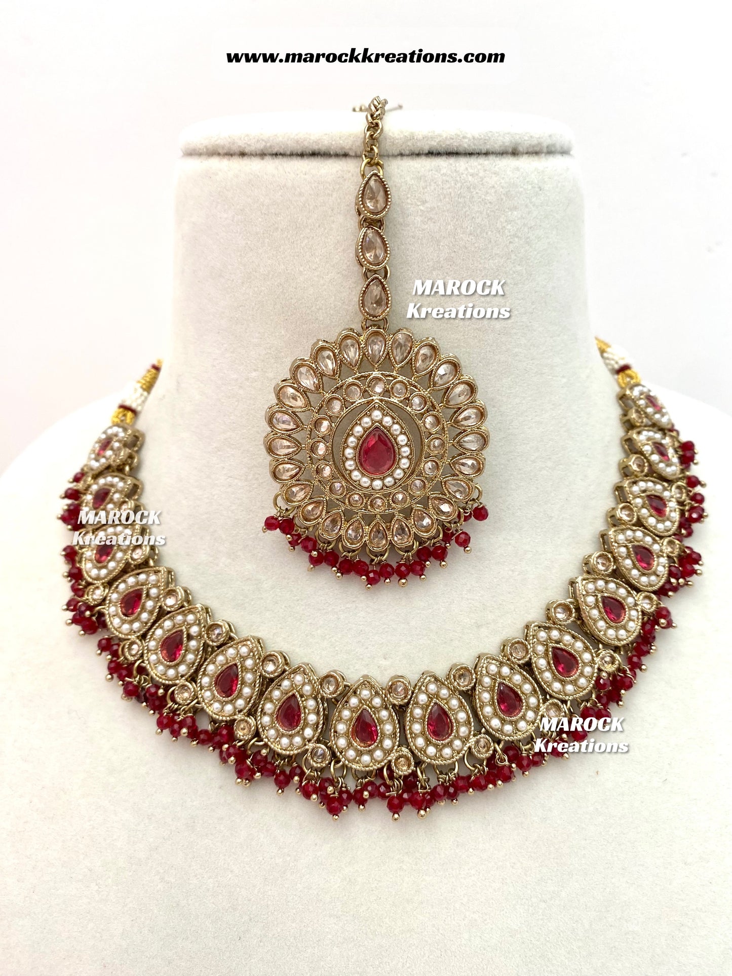 Tina Antique Polki Necklace set