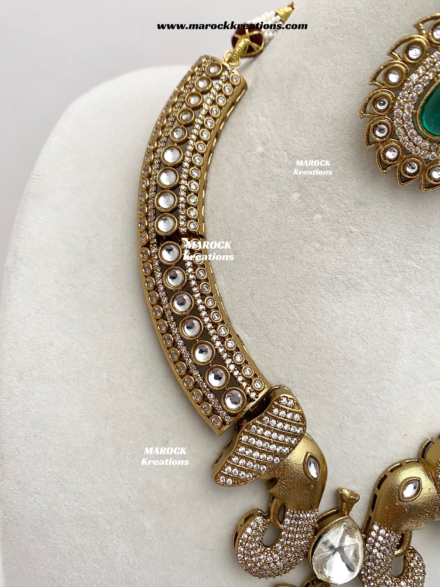 Eshita Sabyasachi inspired Premium Quality Moissanite Kundan Statement Necklace set