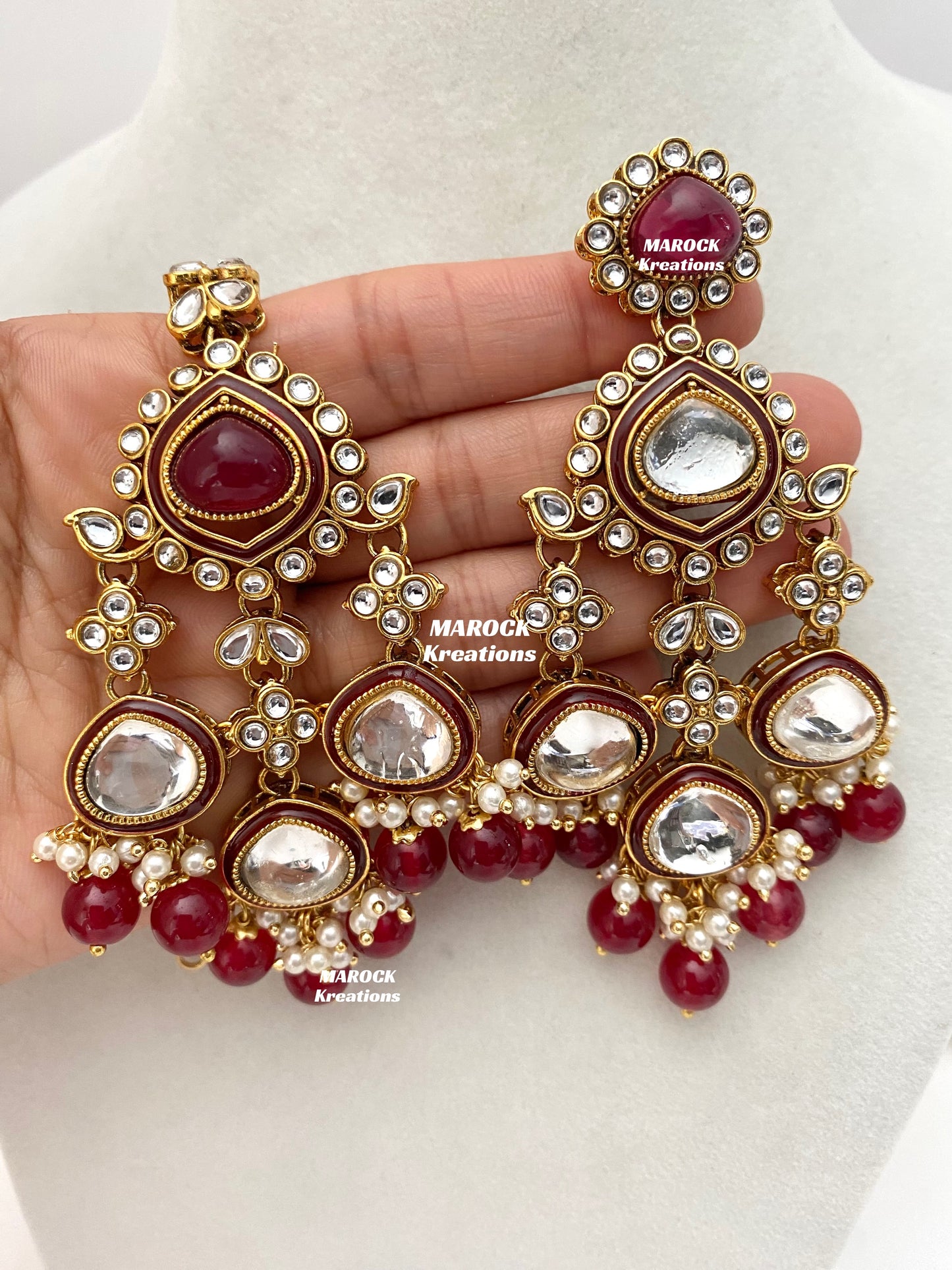 Connie Premium Quality Statement Kundan Necklace/Bridal set