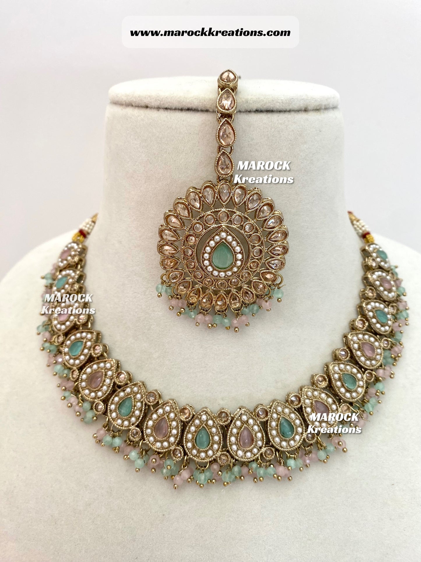 Tina Antique Polki Necklace set