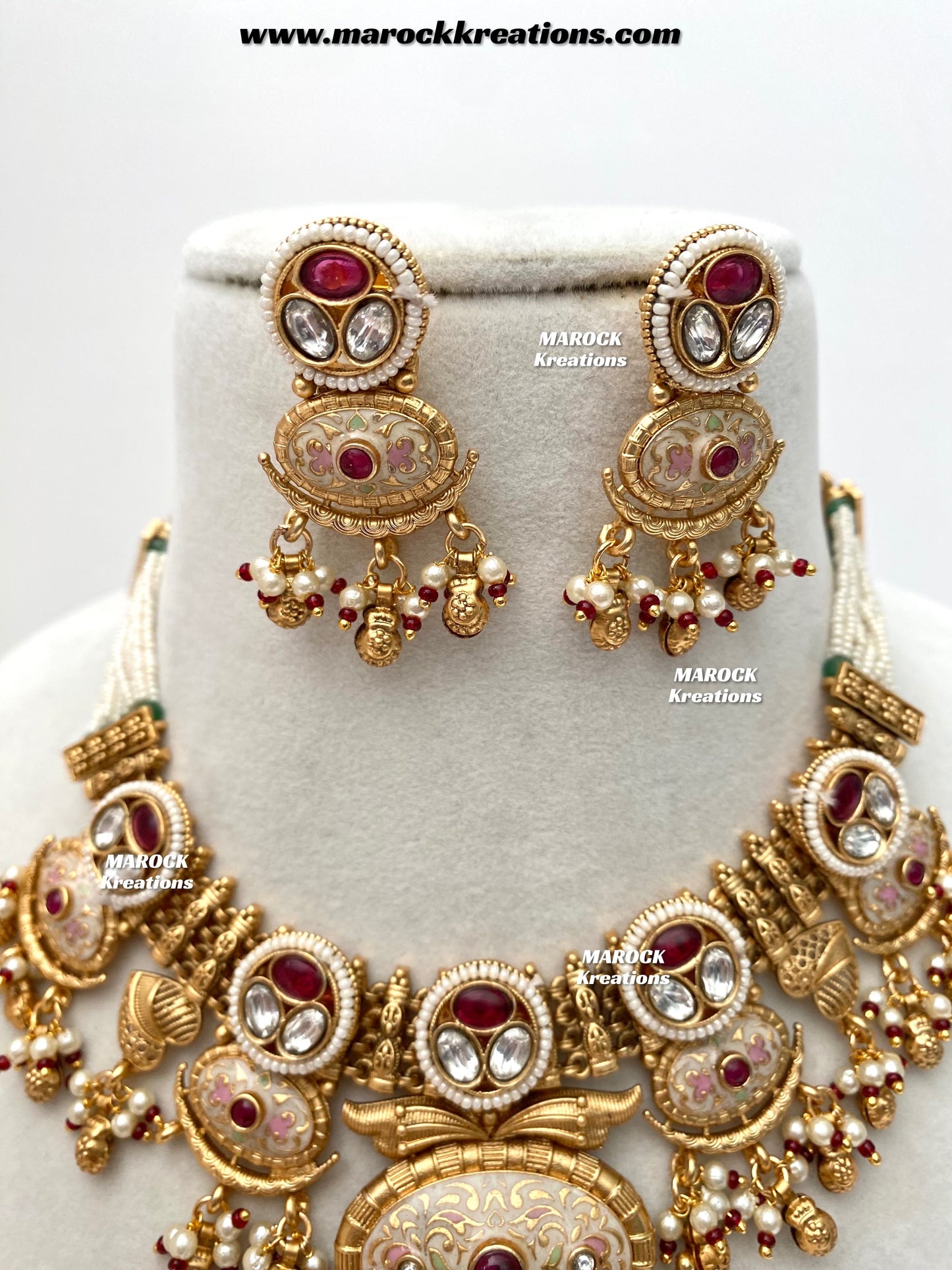 Susan Premium Quality Gold Plated Meenakari Necklace set
