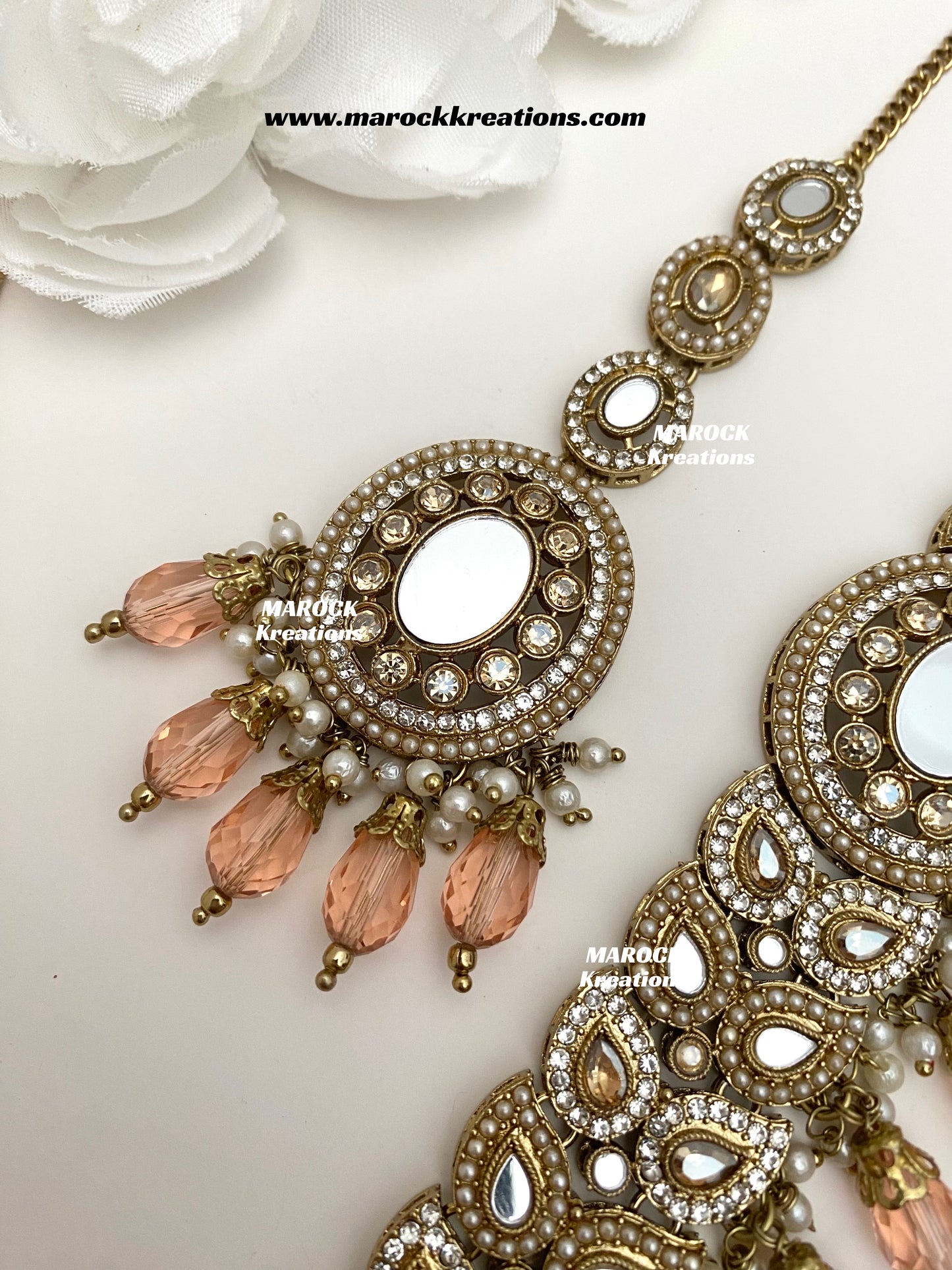 Resmin Premium Quality Mirror Choker set