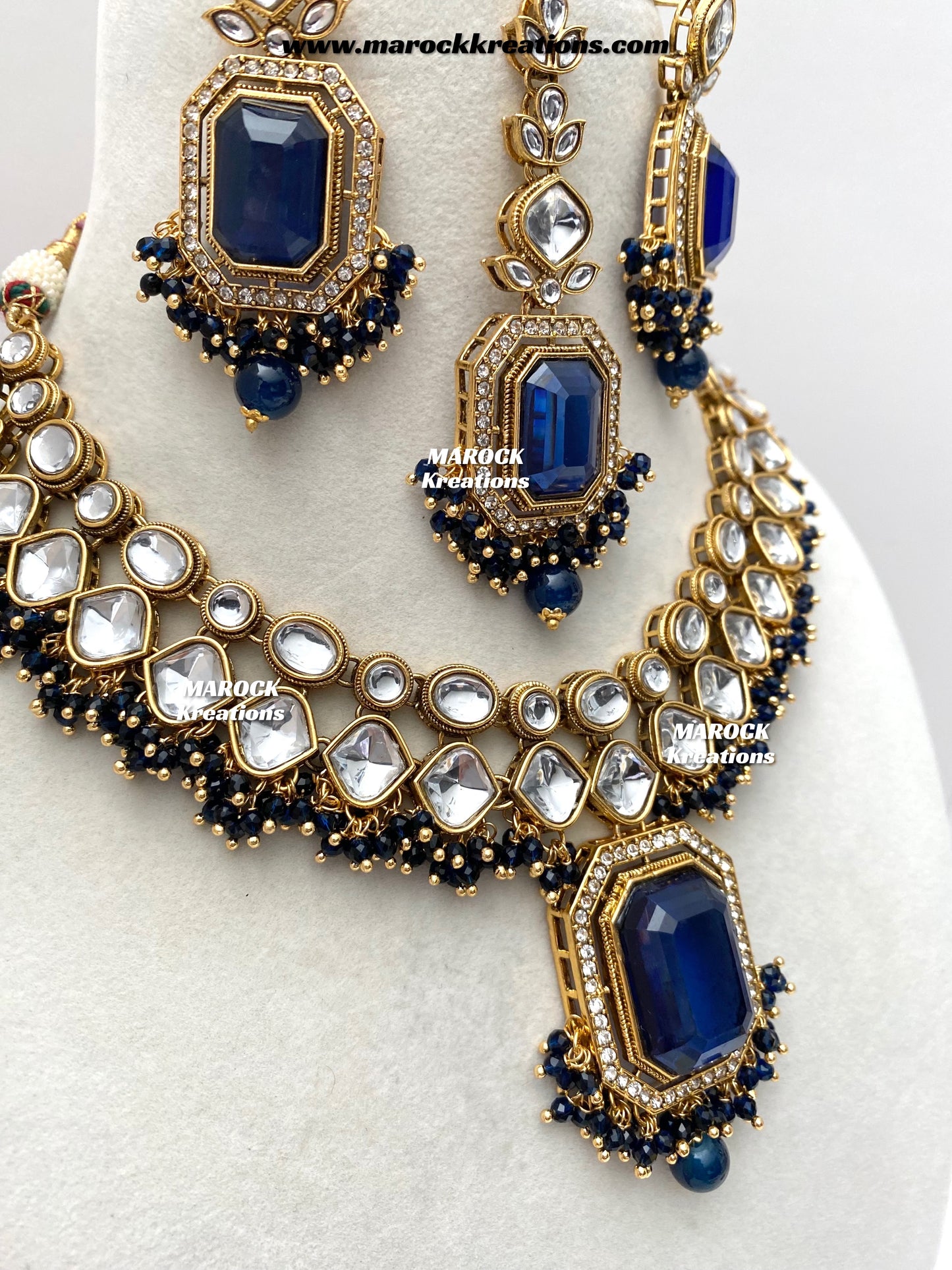 Shabnam Premium Quality Kundan Statement Necklace set