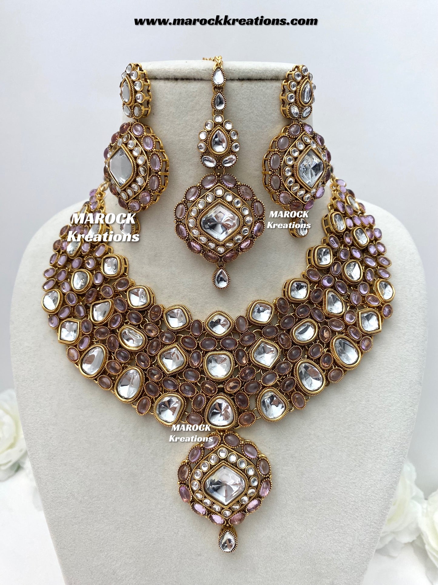 Roksana Sabyasachi inspired Premium Quality Kundan Statement Necklace set